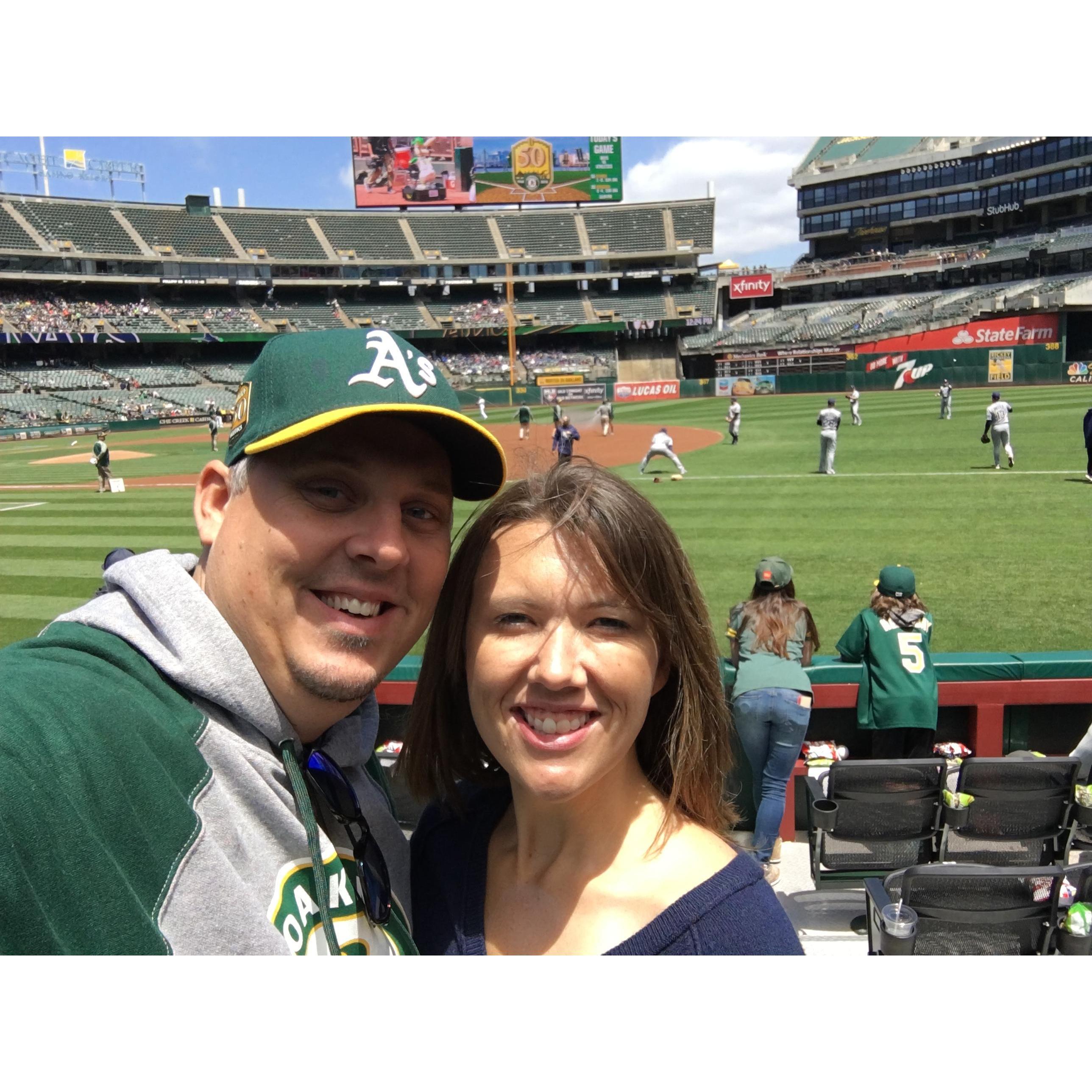 A's game in Oakland