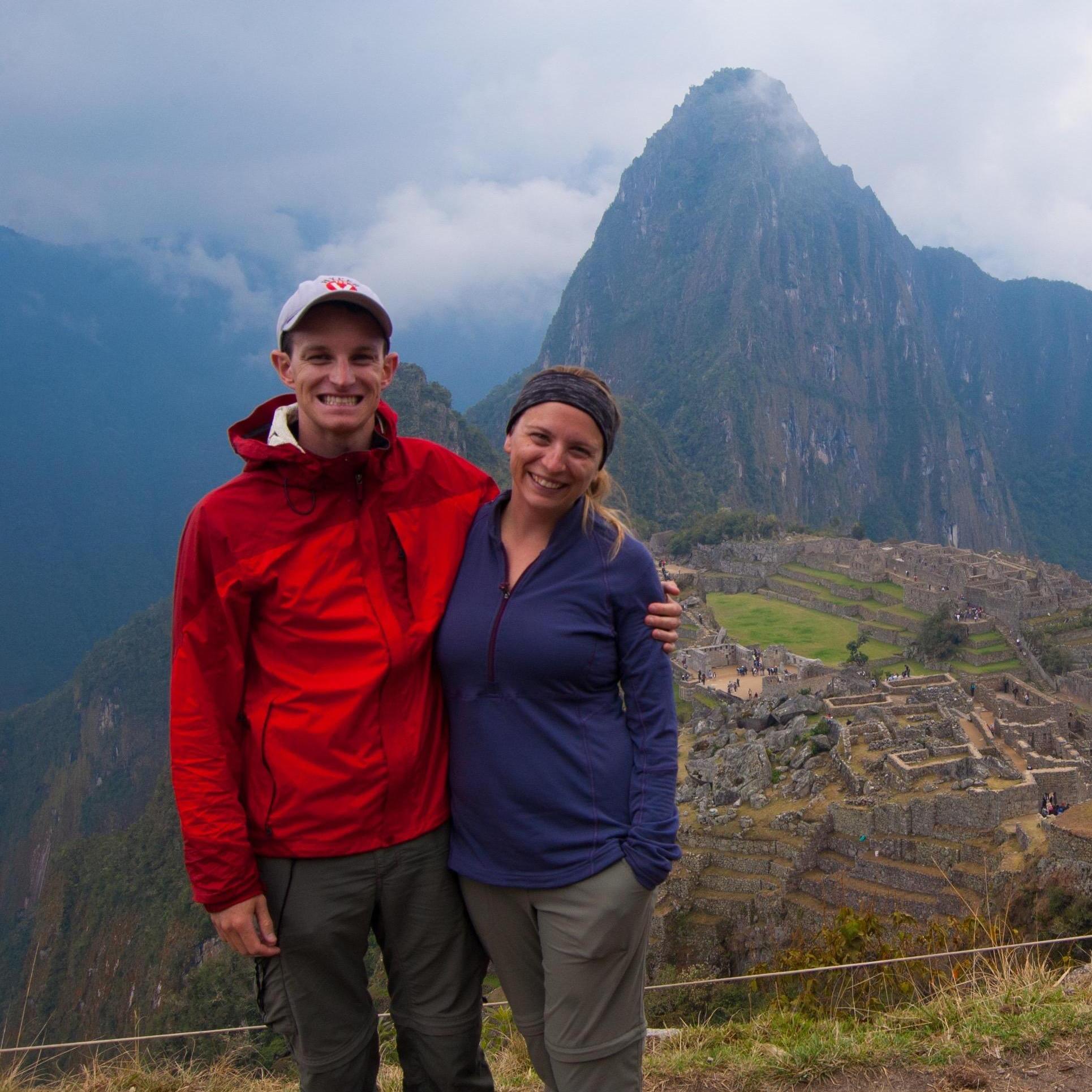 Standing over Machu Picchu!