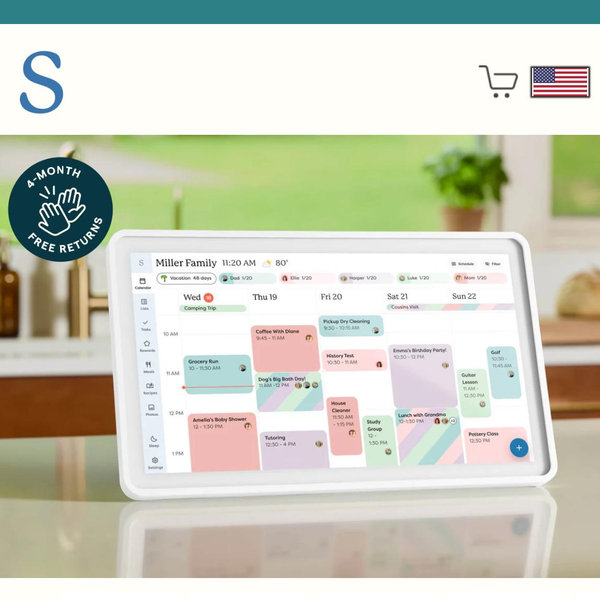 Skylight Calendar 2 | 15 Inch Smart Family Calendar | Product Details