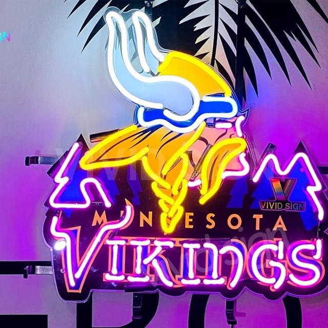Queen Sense 17"x17" Viking Neon Sign Light Lamp with HD Vivid Printing Tech Artwork A120MVLV2VVD