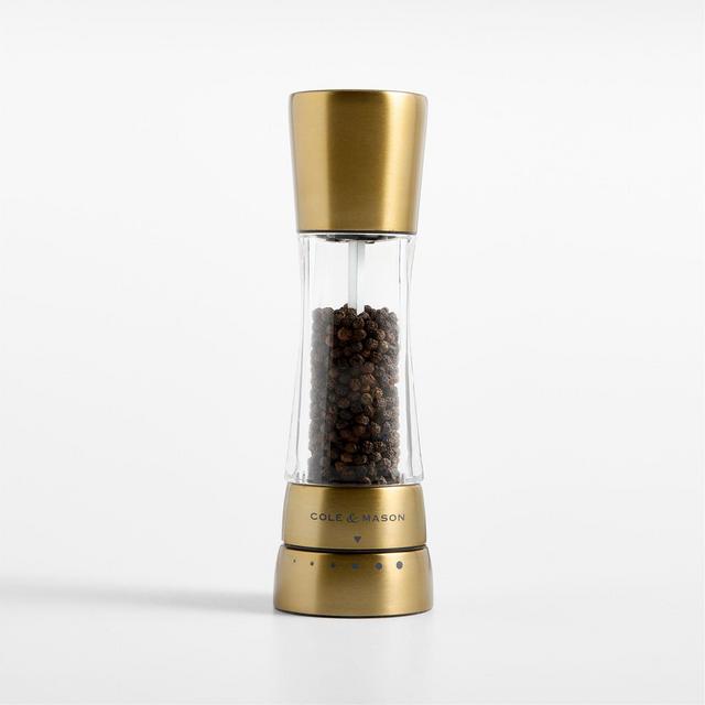 Cole & Mason Derwent Gold Finish Adjustable Pepper Mill