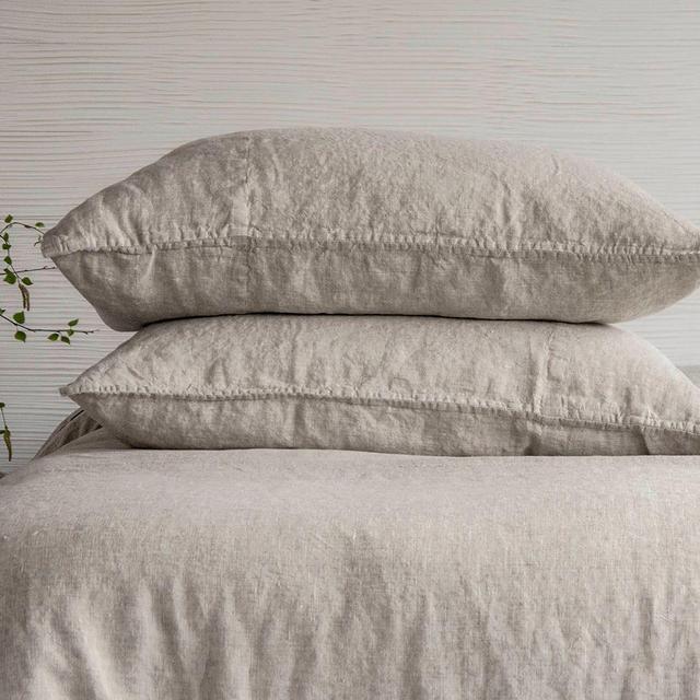 Linen Pillowcase Stone Washed Sham Pillow Case Cover Cushion Super Soft Standard Queen King Euro Pure Natural Organic Flax CHRISTMAS SALES!