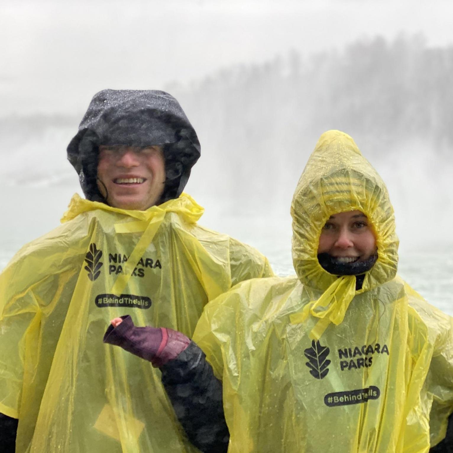 In November, Charles and Liz visited Niagara Falls with James.