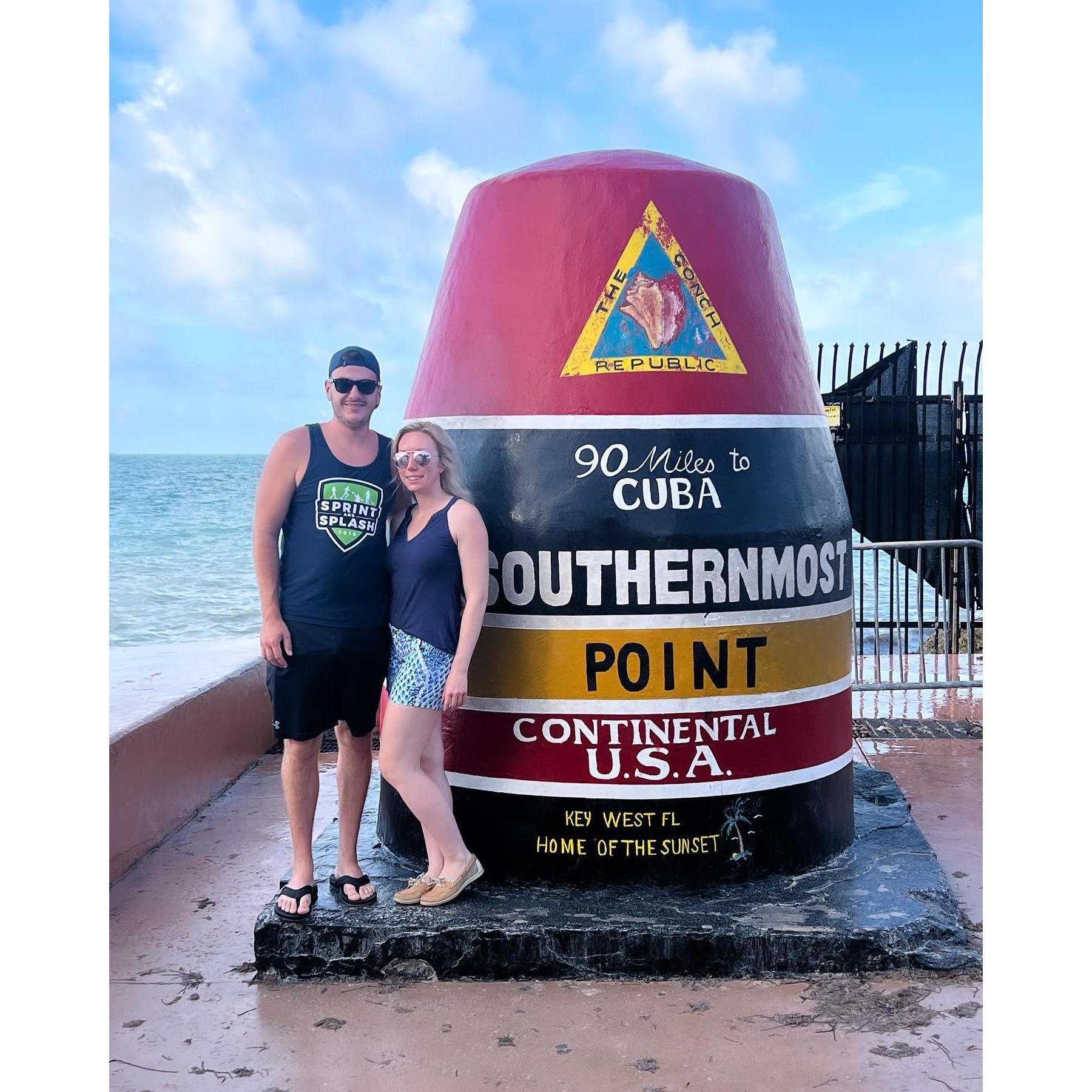 We first said "I love you" in Key West, FL