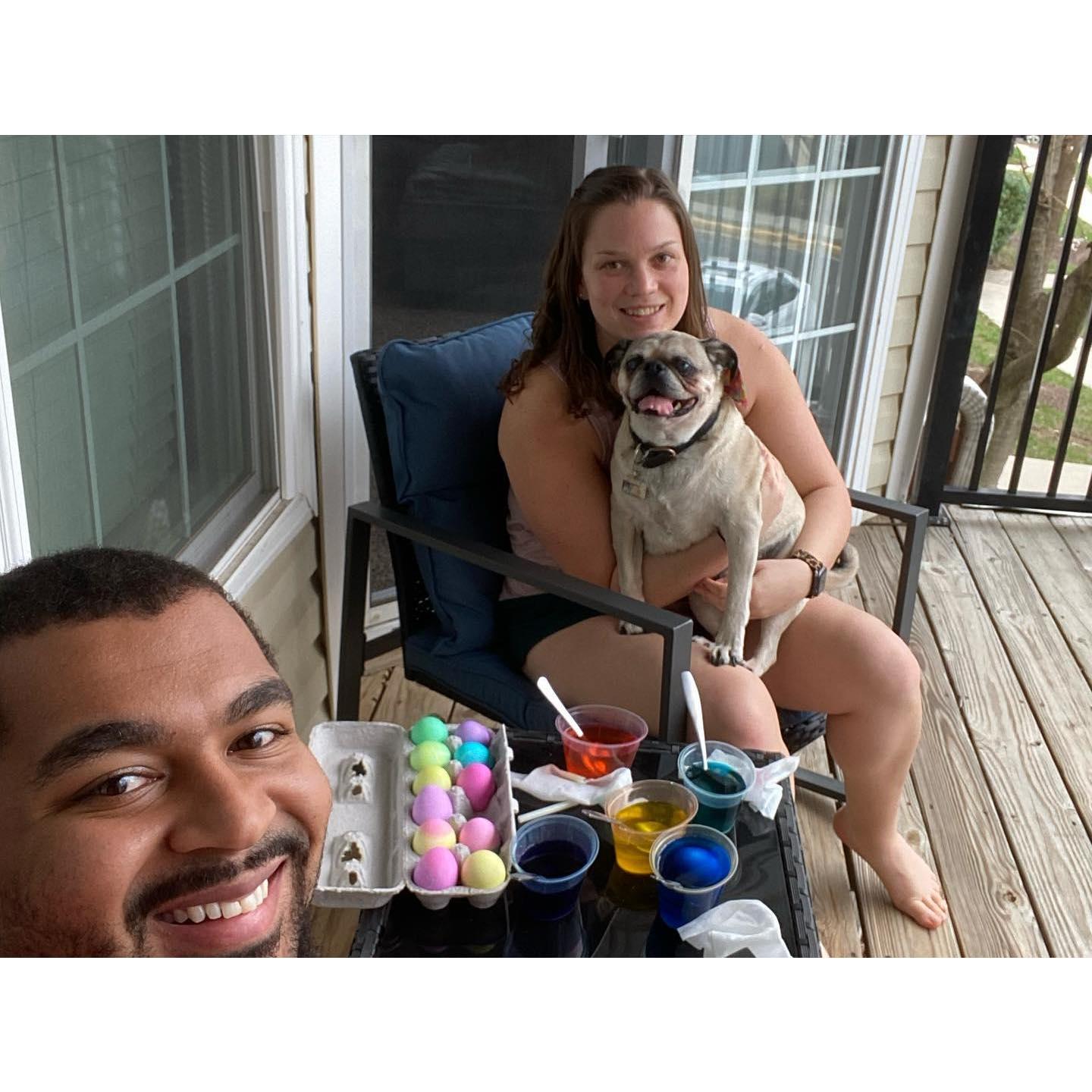 Dying Easter eggs 2021
