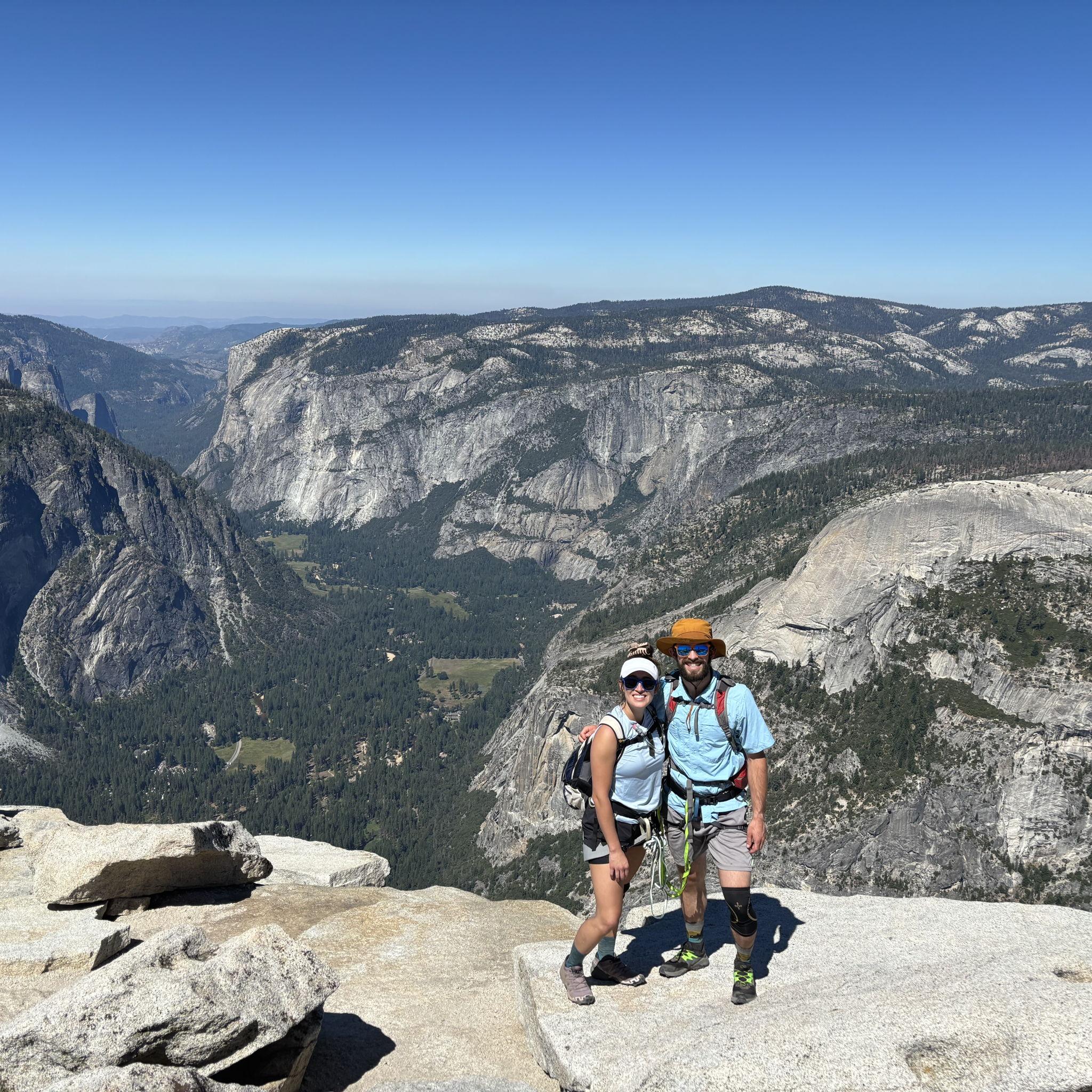 Half Dome, Yosemite 2024 and yes this is the Stewart family trip Lainey agreed to go on after knowing Reed for just over 2 weeks!