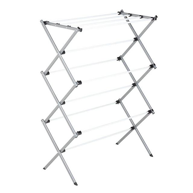 Honey-Can-Do Collapsible Clothes Drying Rack, Grey, 50 lbs