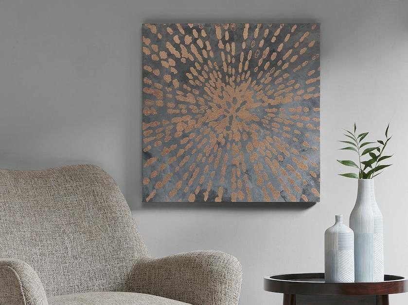 Urban Habitat Starburst Gold Foil Canvas Wall Art