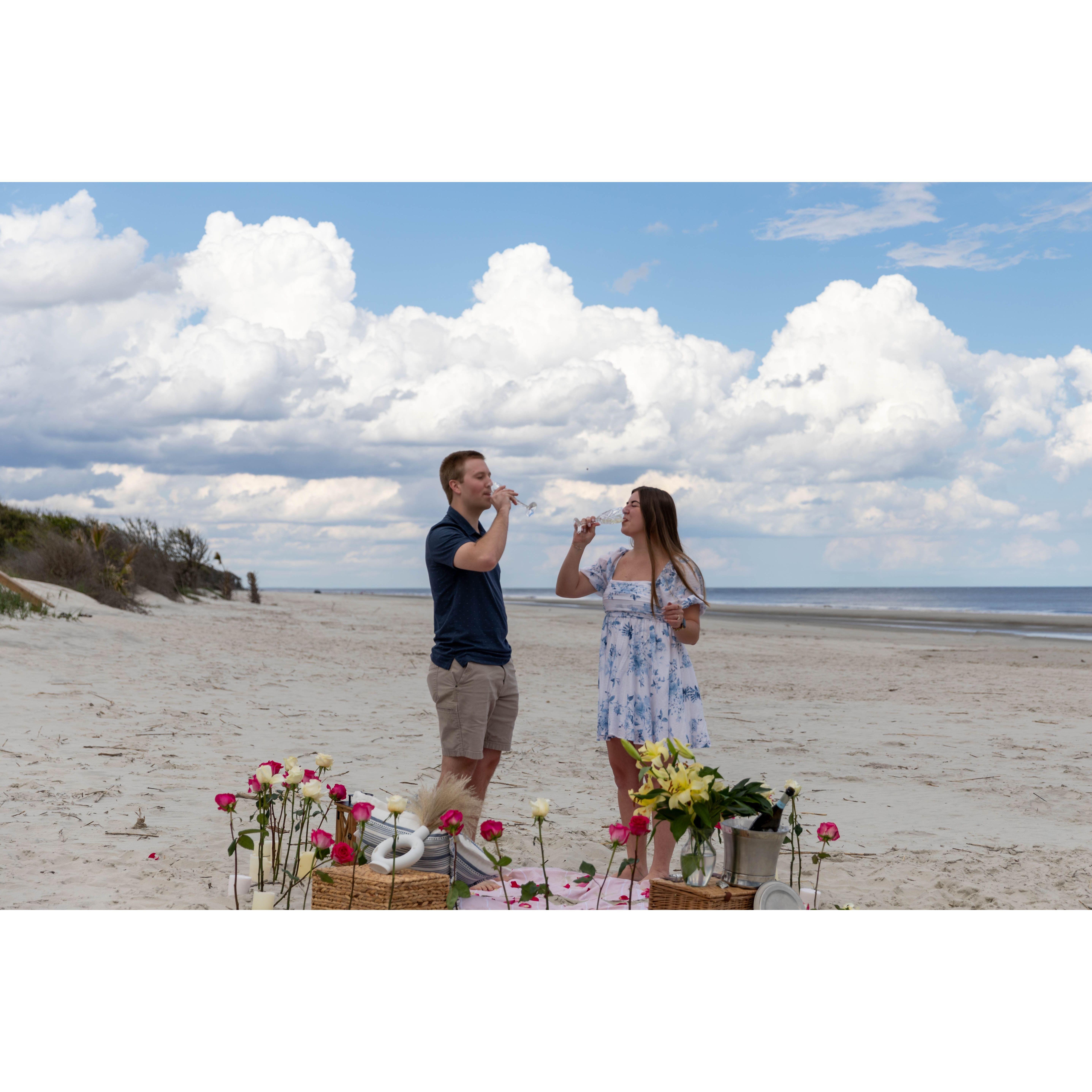 Cheers to becoming the Allisons!