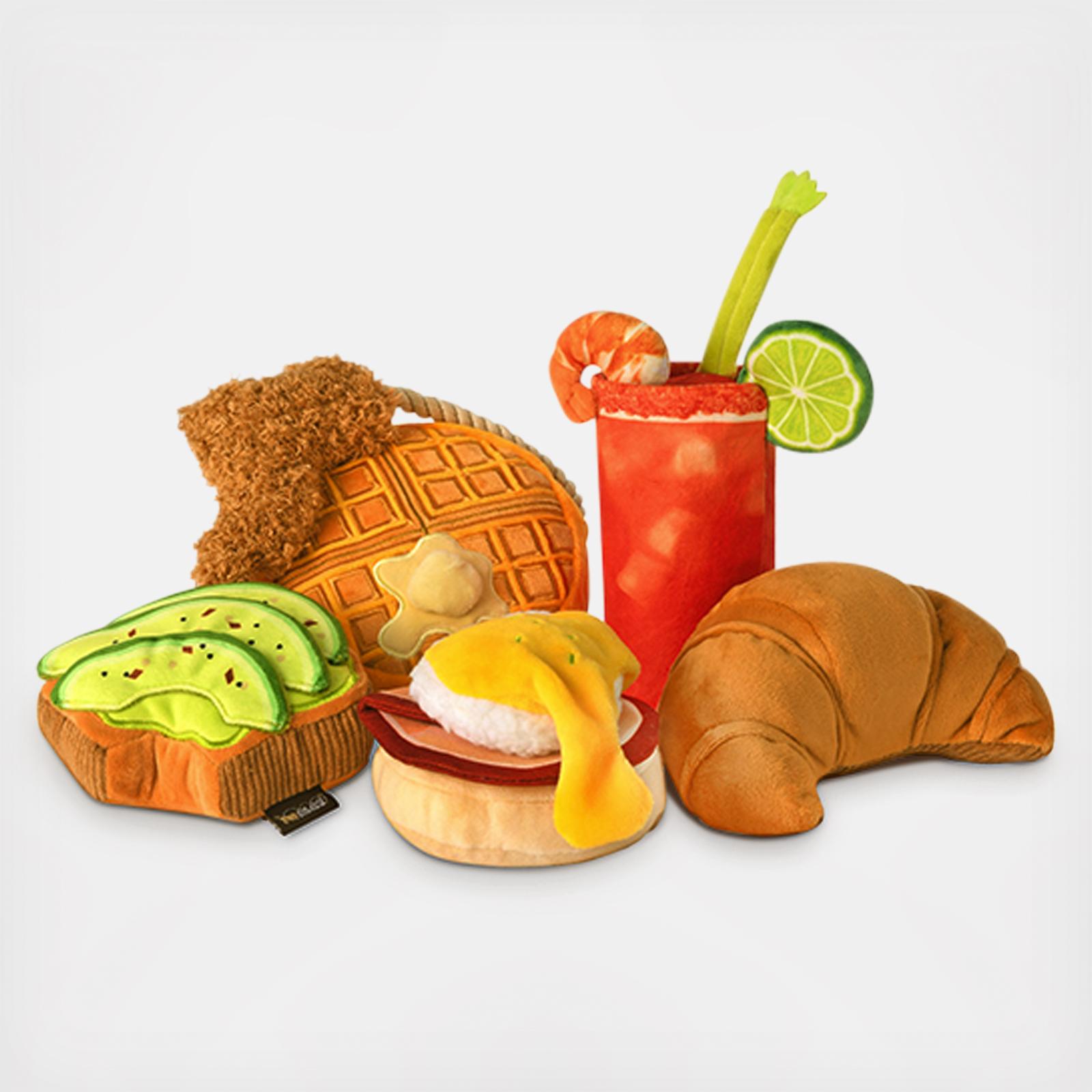 P.L.A.Y. Barking Brunch Mini Plush Dog Toys, Bundle (Mini Sized