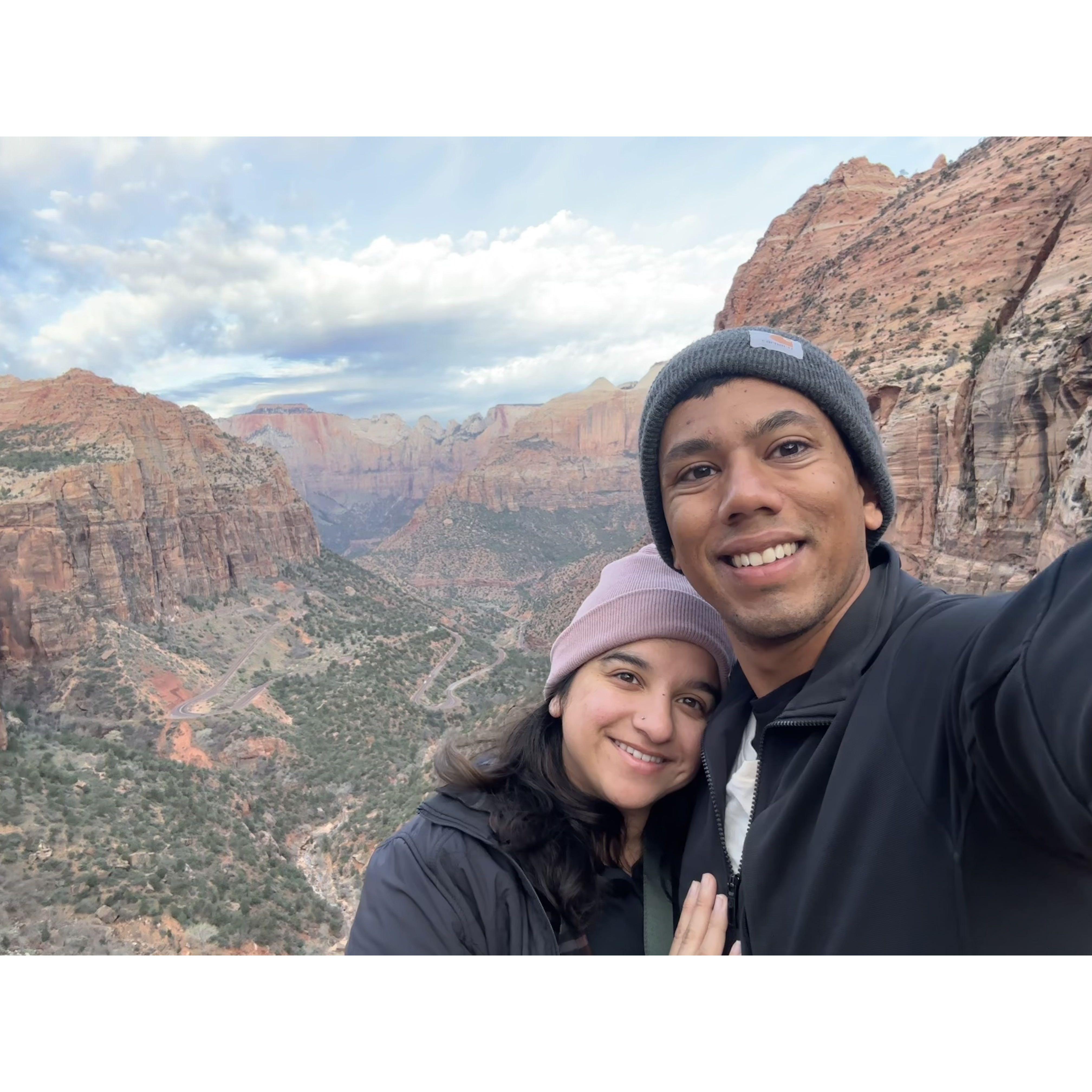 Prianka and Akaash travel to Zion National Park together!