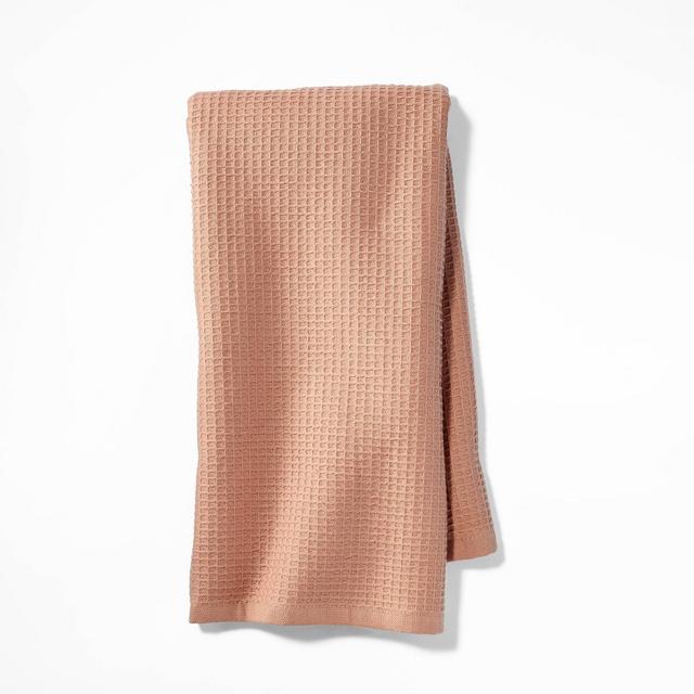 Waffle Kitchen Towel Terracotta Orange - Figmint™