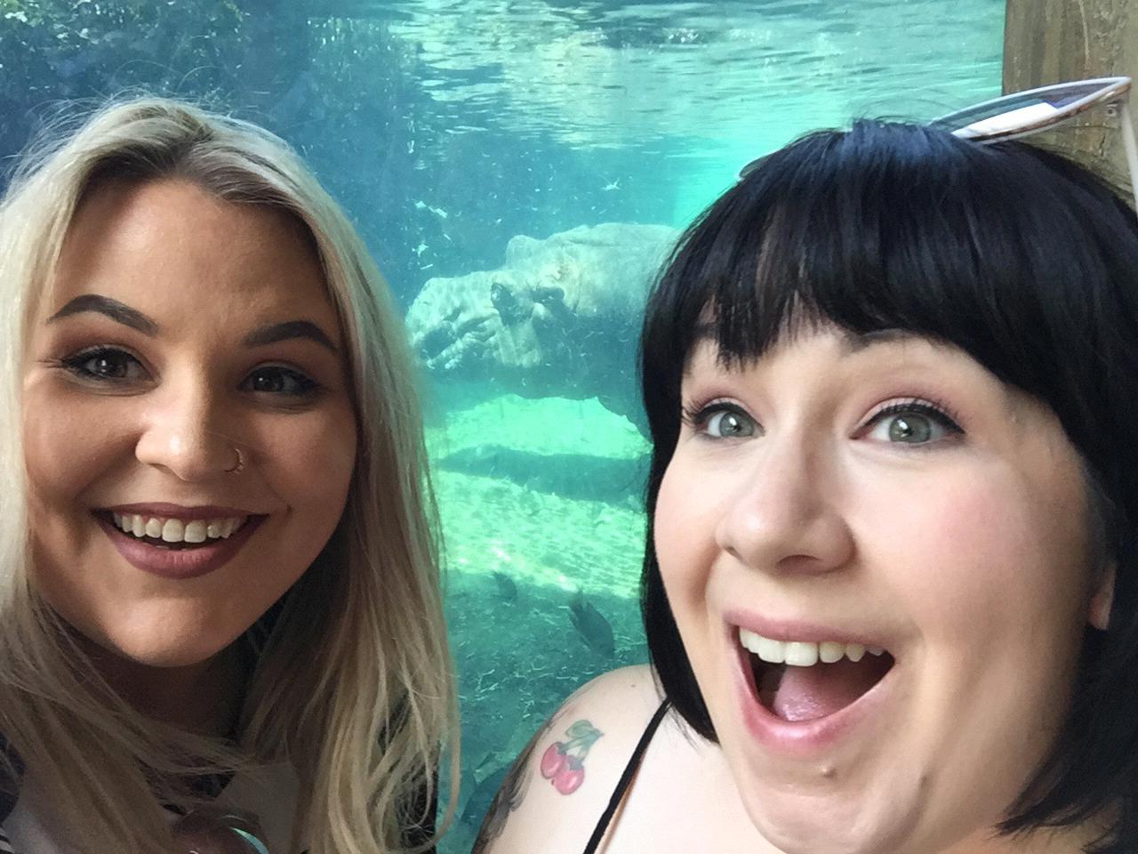 Meeting Ashli’s favorite hippo