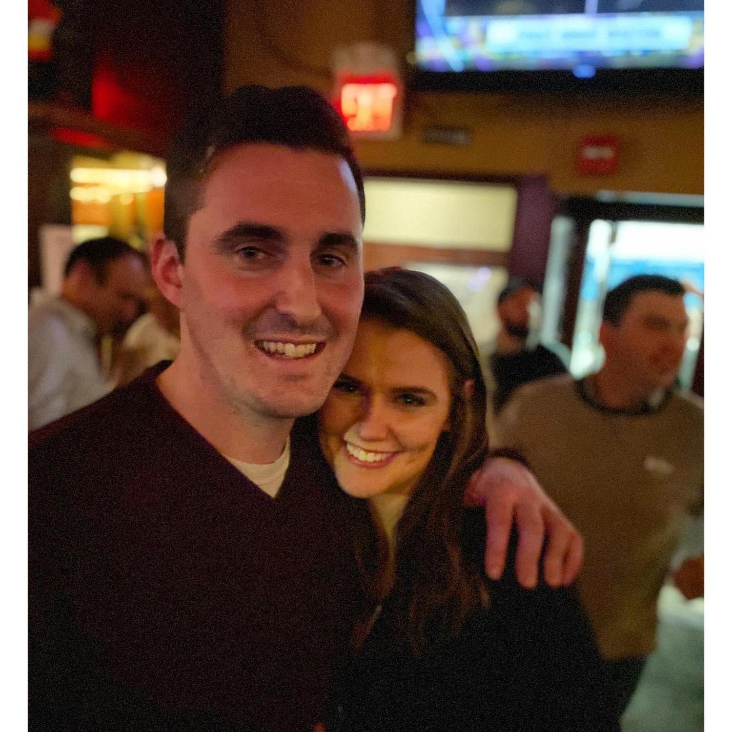 Our first posted photo as a couple on NYE