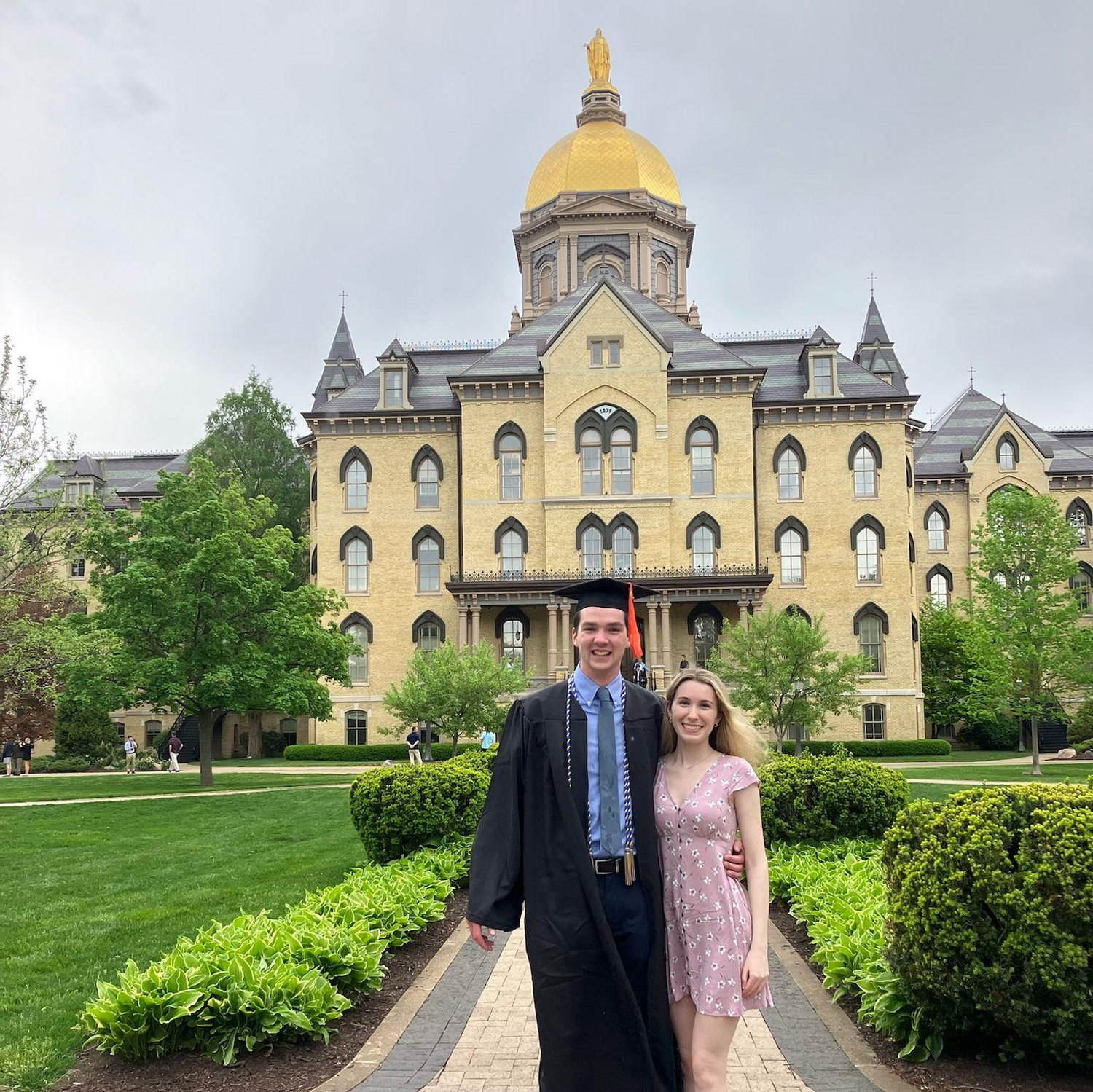 May 2022: Kyle graduates from Notre Dame!