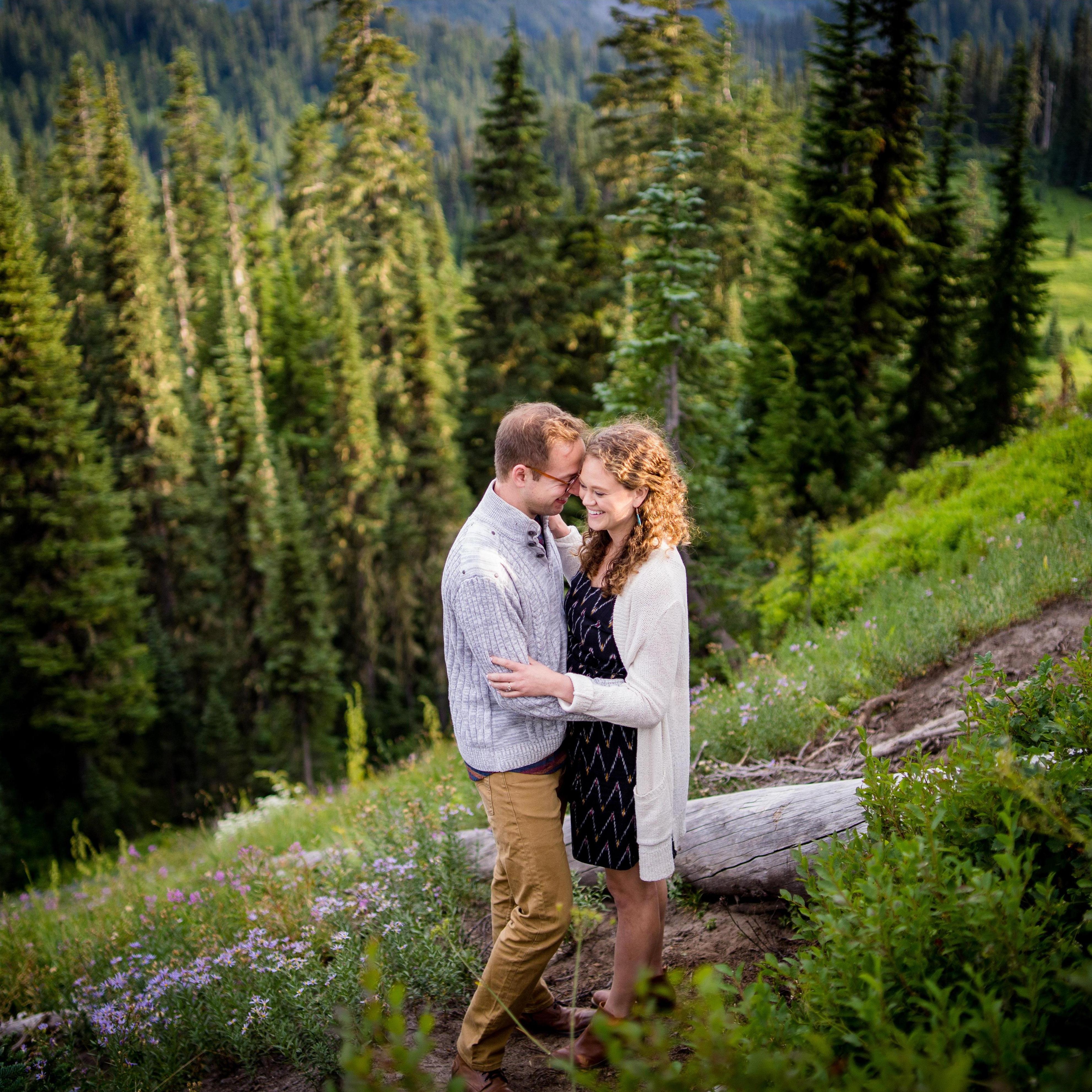 From our engagement photo shoot on Mt. Rainier