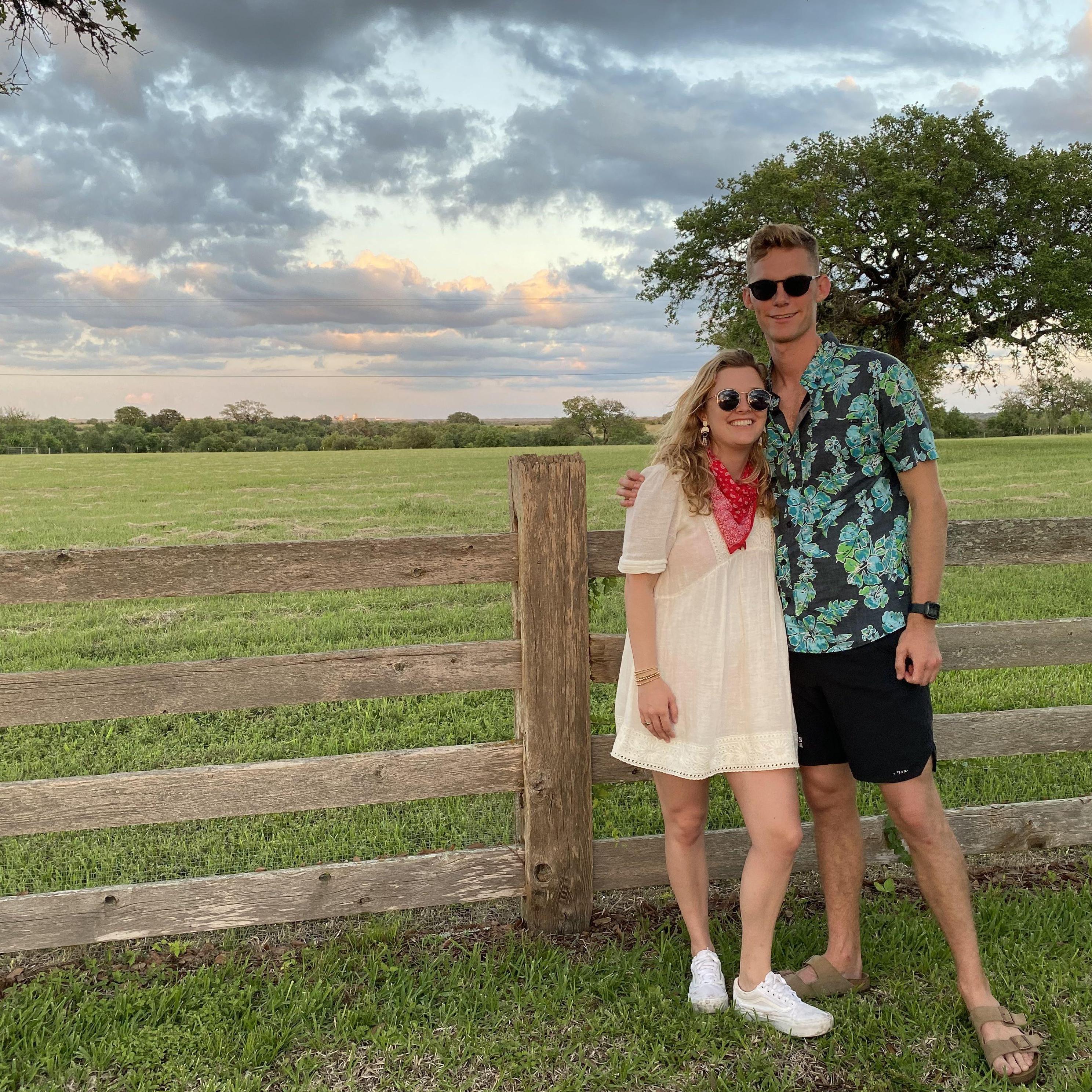 Posing in Austin before driving from Texas to California.