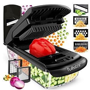 Fullstar The Original Pro Chopper - Vegetable Chopper and Spiralizer, Food Chopper with Container, Fruit Slicer, Kitchen Gadgets & Gifts, Home Essentials (6 in 1, Black)