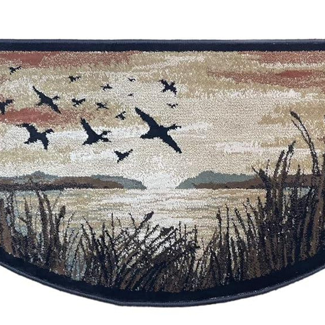 Goods of the Woods Soaring Ducks Hearth Rug, Area Rug, Cabin Rug, Deer, Hunting Lodge, Camper Rug