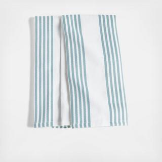 Cuisine Stripe Dish Towels, Set of 2