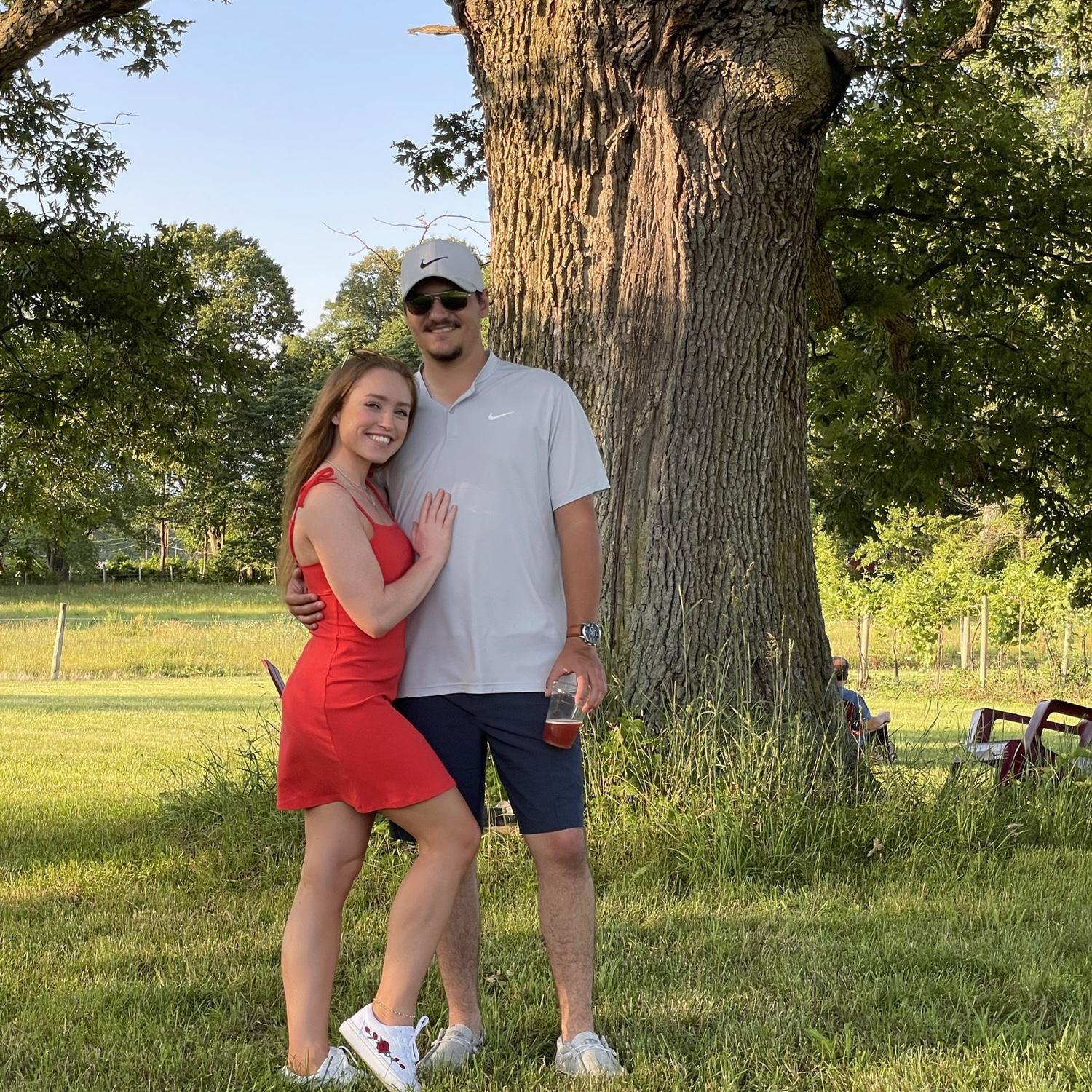 Majestic Oak Winery - June 2021
Little did I know he would propose here 3 years later behind that tree!