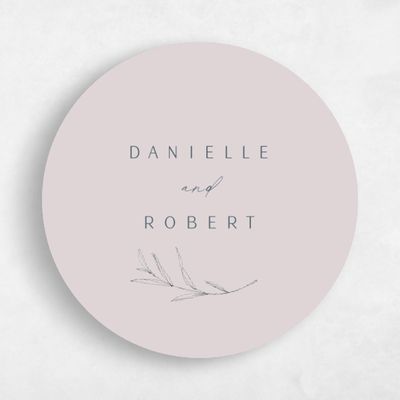 Lavender Mist, Purple Wedding Sticker - Avila
