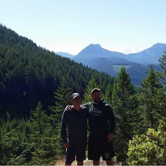 Robbie and Kyle near Randle, Wa.