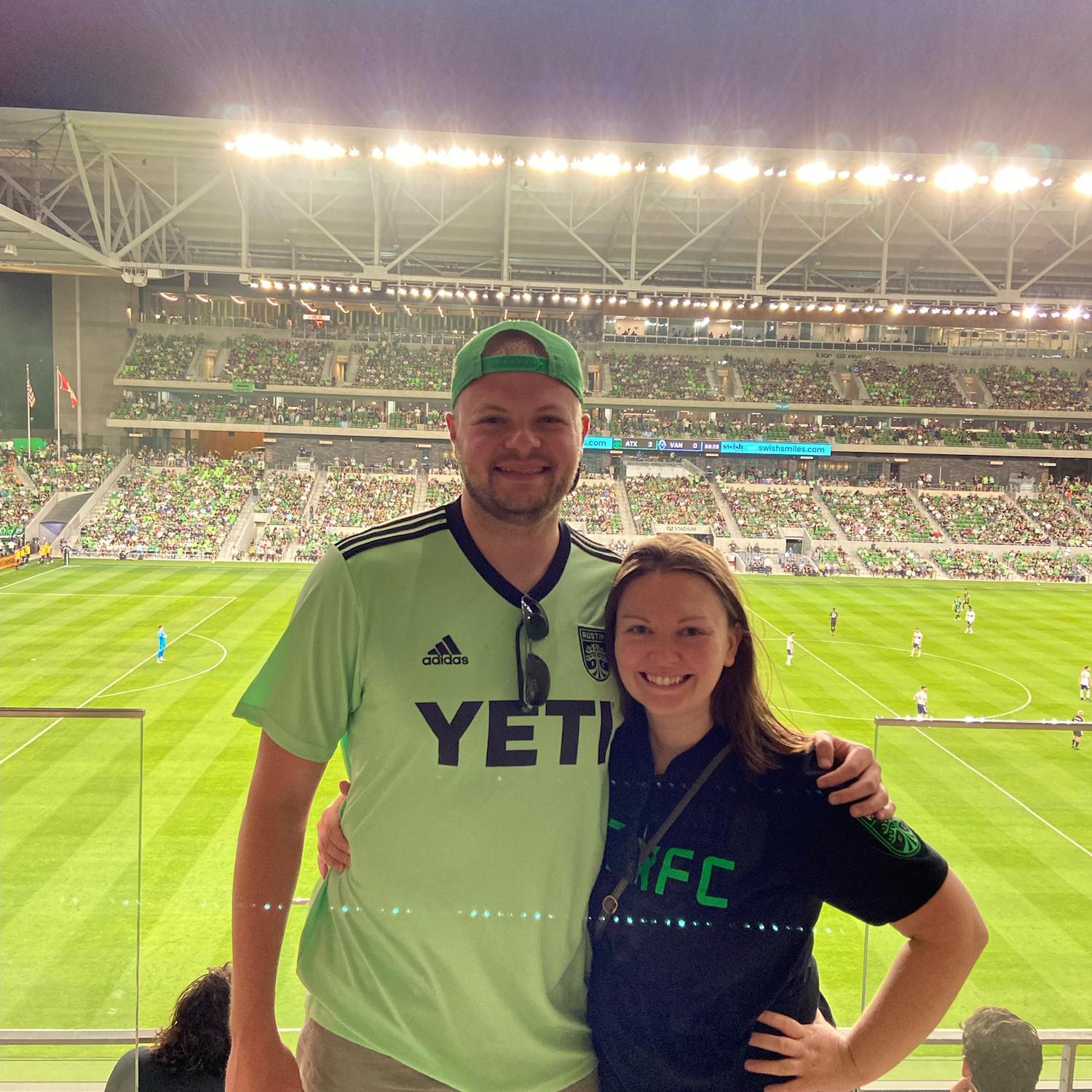 Cheering on Austin FC!