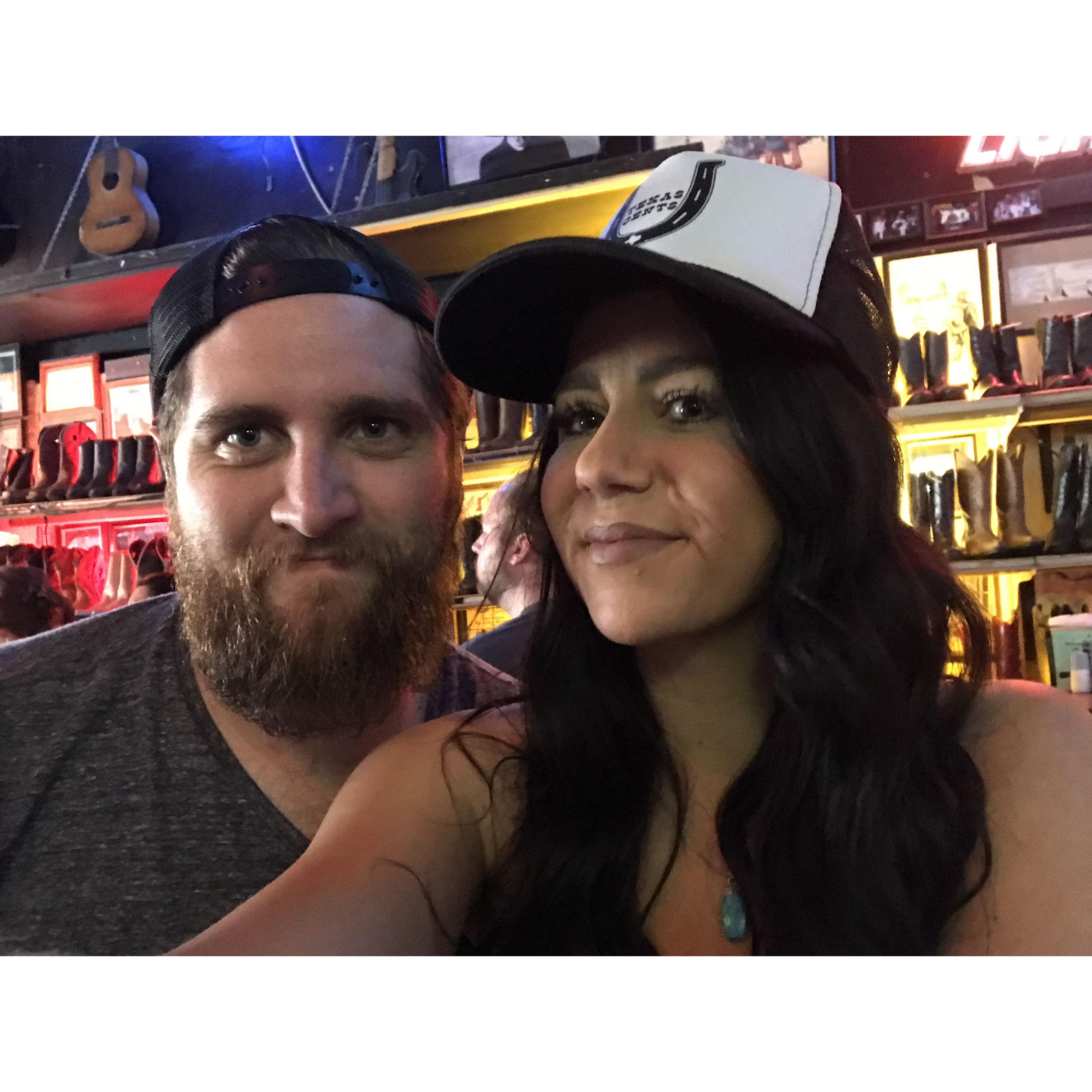 Robert's, Nashville 2019. Rich surprised me and flew down to join me and friends for my birthday
