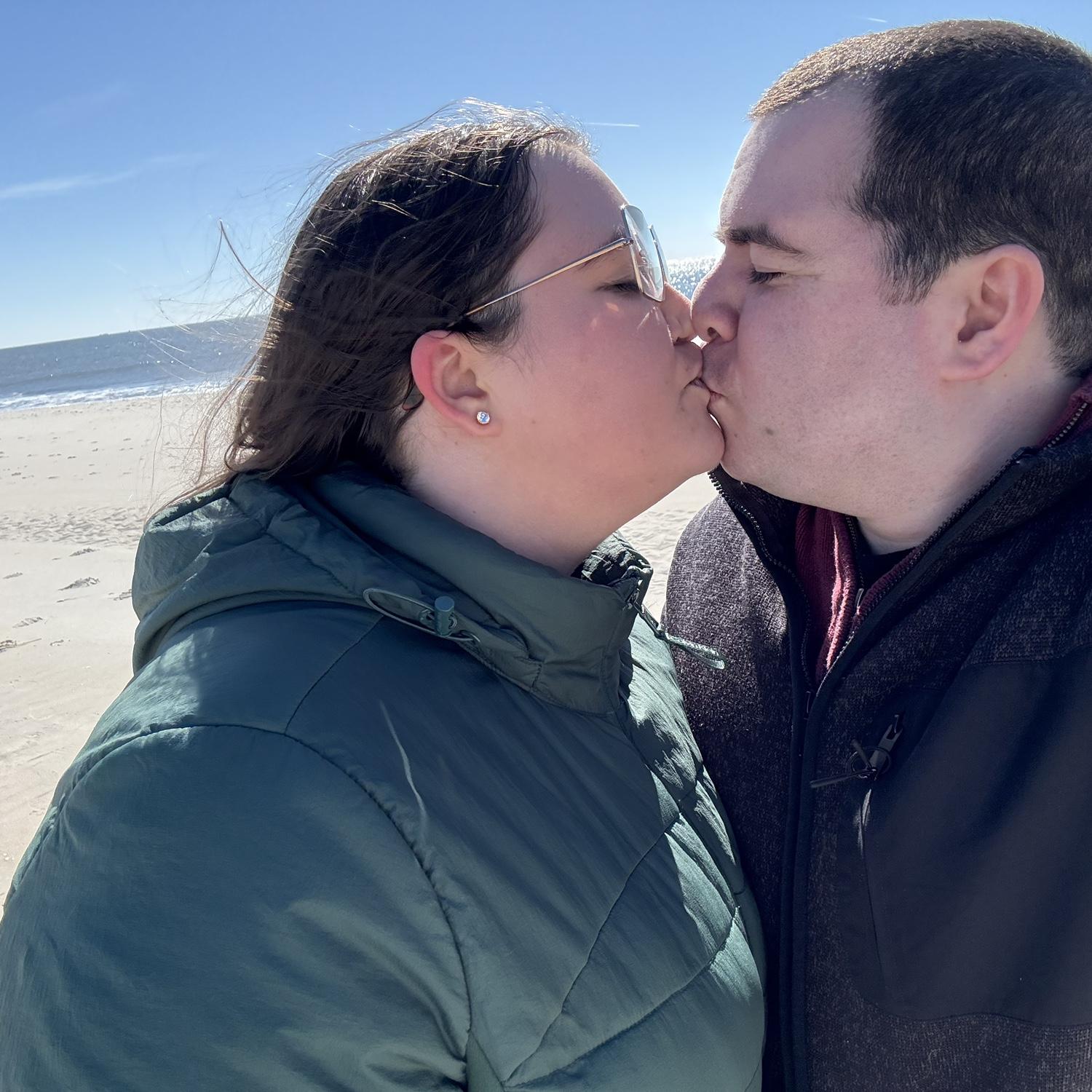 Ocean City beach kisses