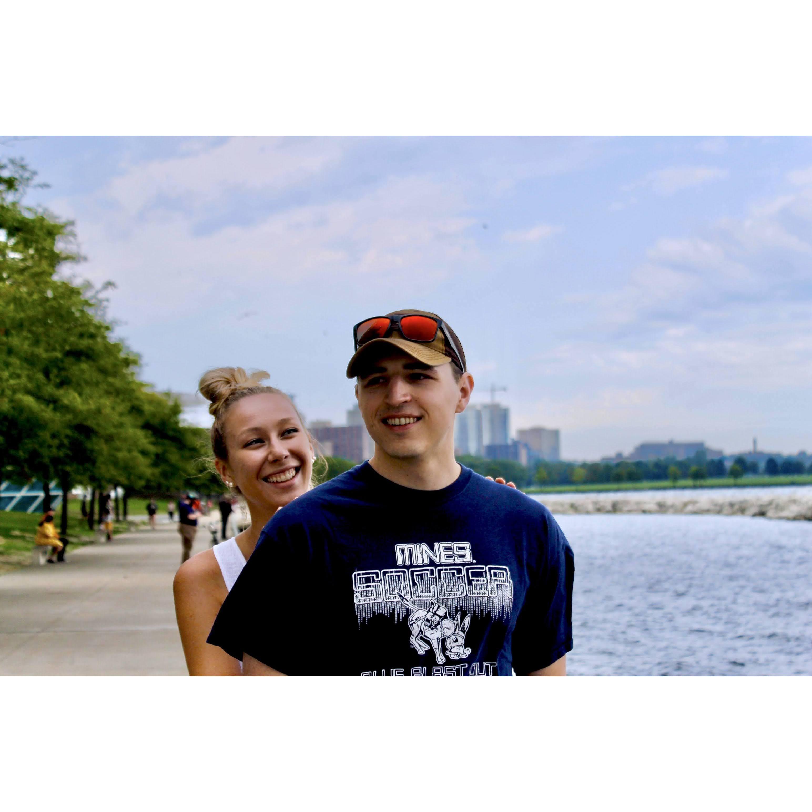 One of our first pictures together in Milwaukee!