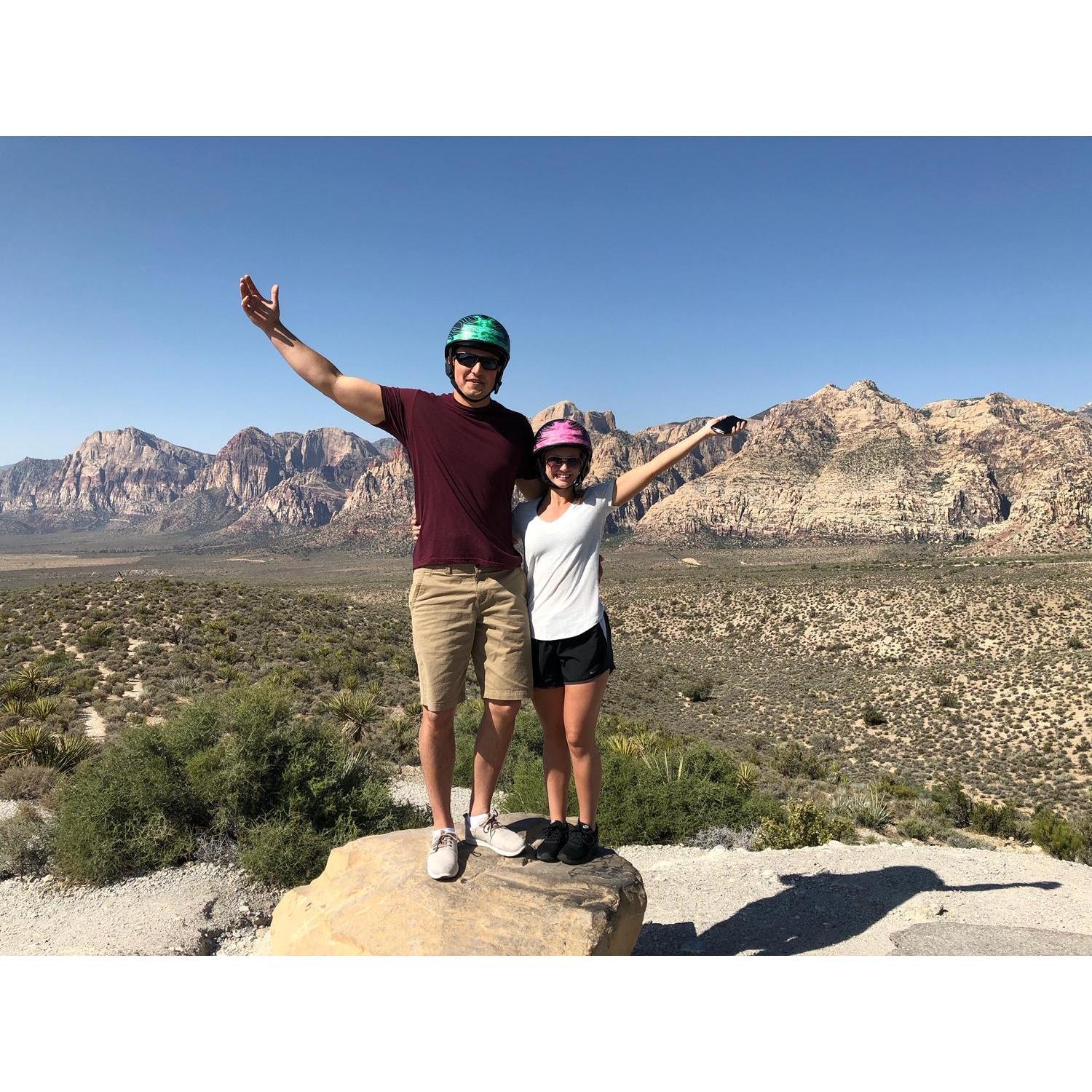 Scootering in the desert!