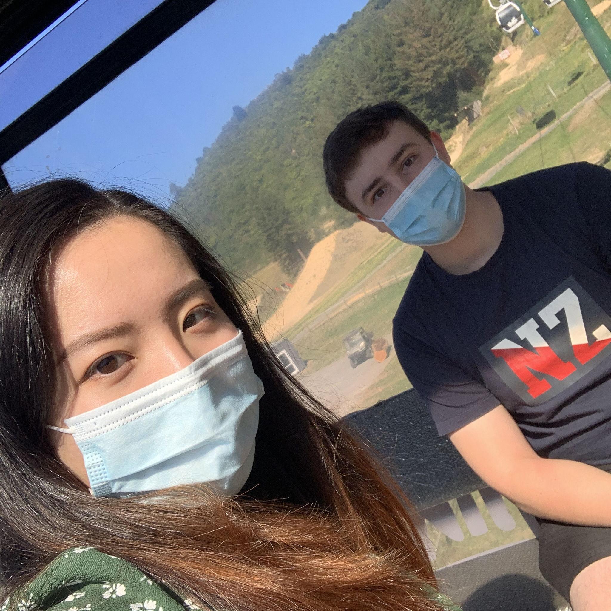 March 2022, Rotorua - Going up the gondola!