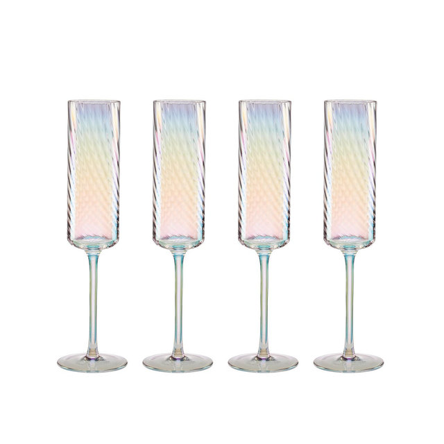 Lenox Tuscany Classics Iridescent Flutes, Set Of 4