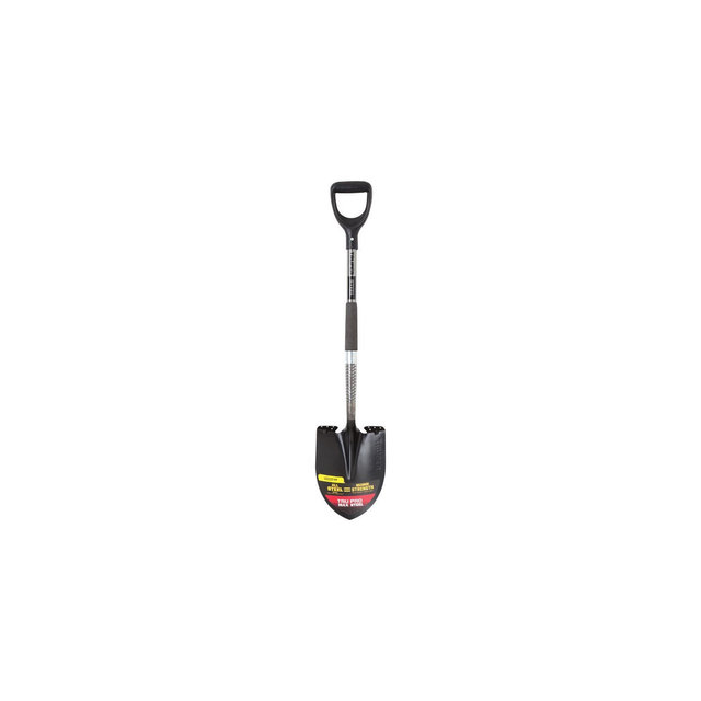 Truper Tru Pro 40 in. Steel Round Digging Shovel Steel Handle
