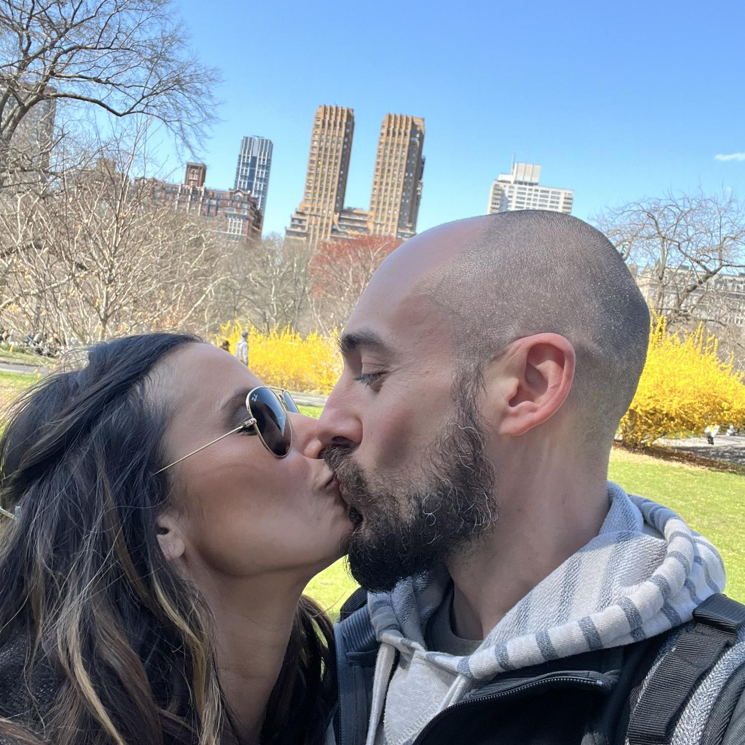 Glen proposed in Central Park using my grandmother’s / mom’s ring. I was in total shock and couldn’t stop crying :)