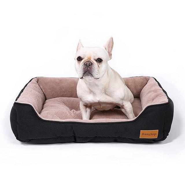 BANGTOP Dog Bed Medium Dogs, Durable Dog Couch Pet Bed Machine Washable, Calming Cat Bed for Most of Cats