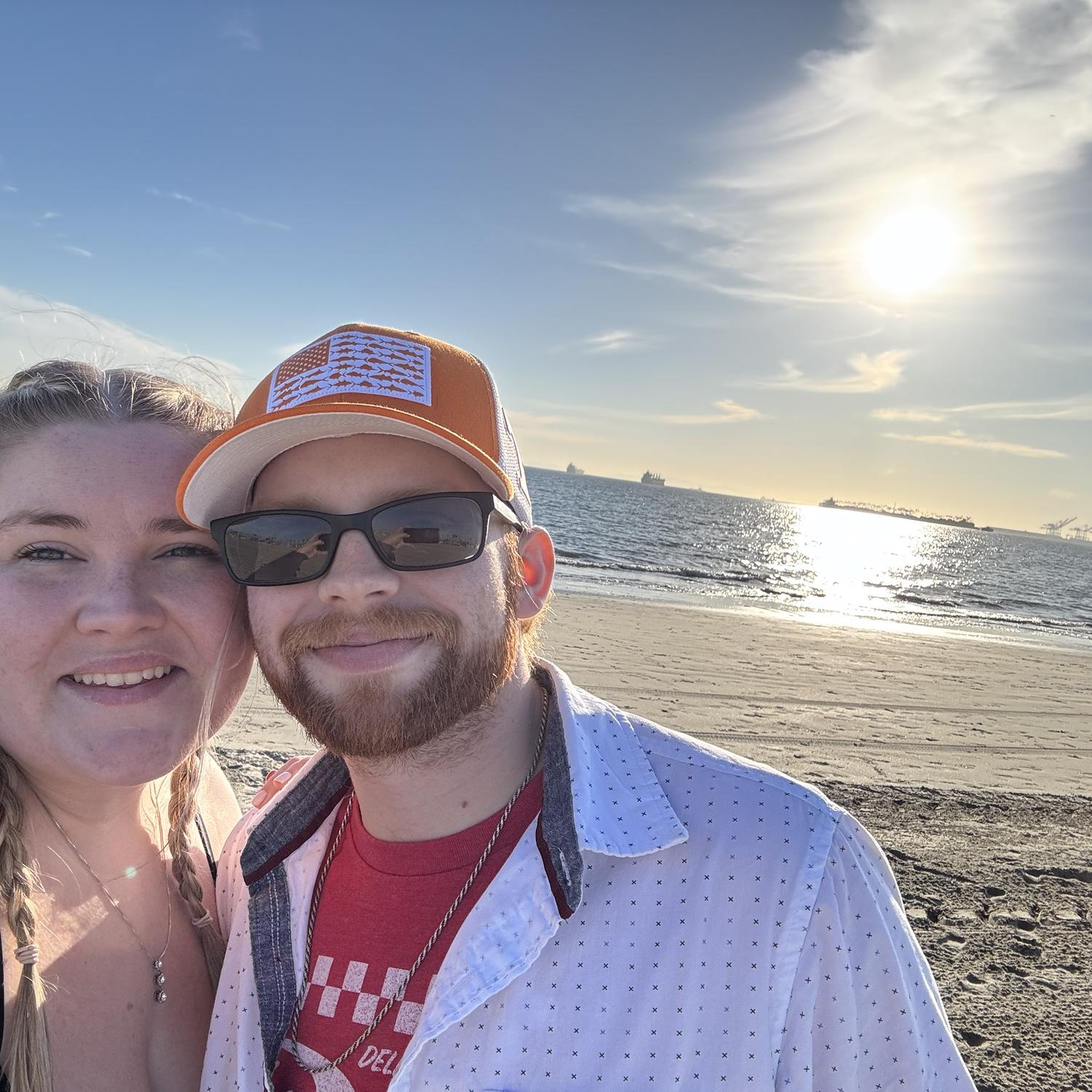 The beach in California!