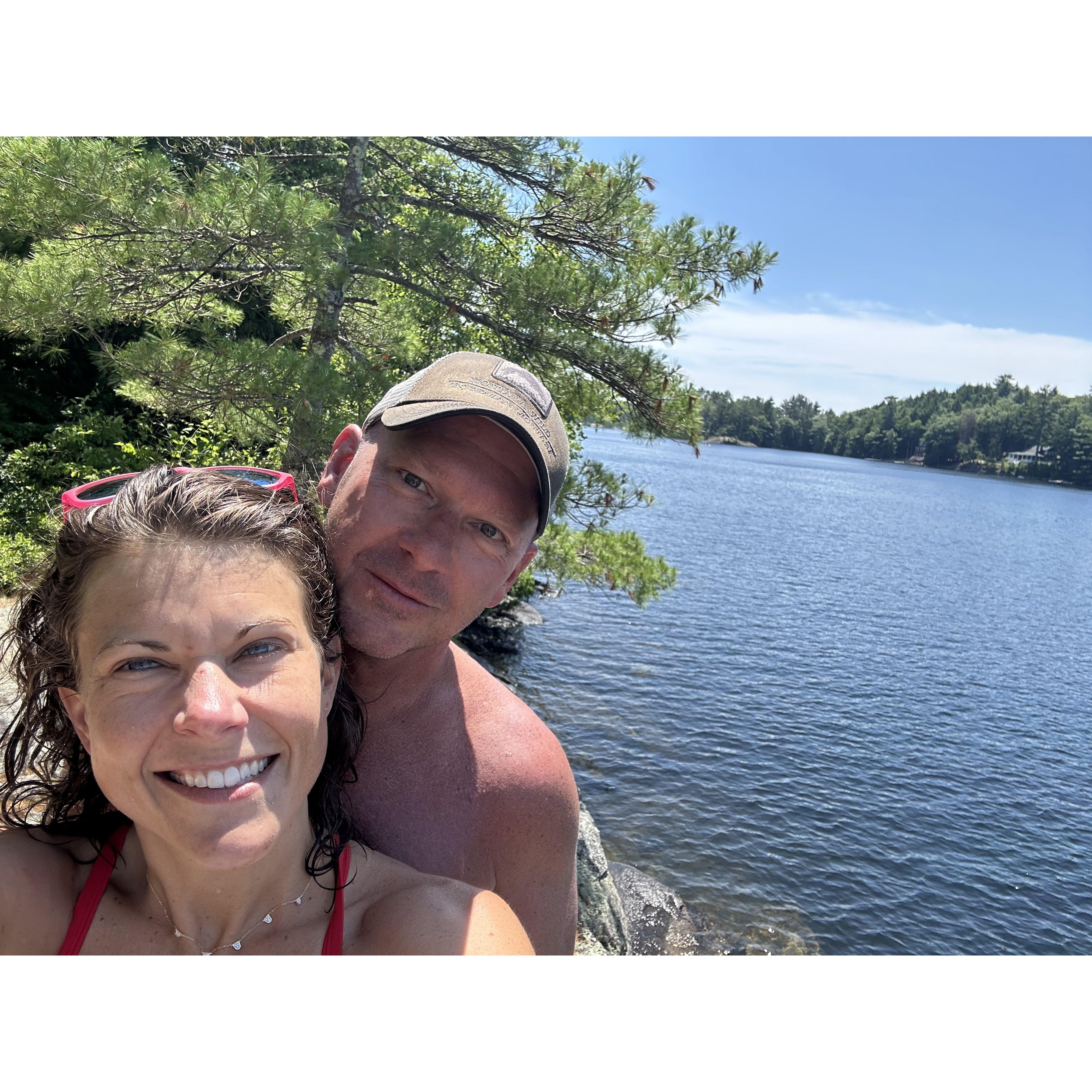 In our happy place - Camden, Maine - enjoying the amazing gifts nature has to offer.