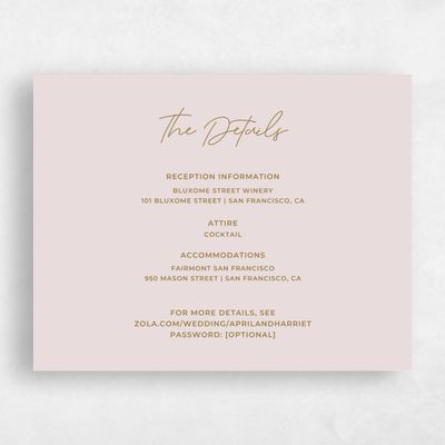Blush, Pink Wedding Enclosure - Geneva