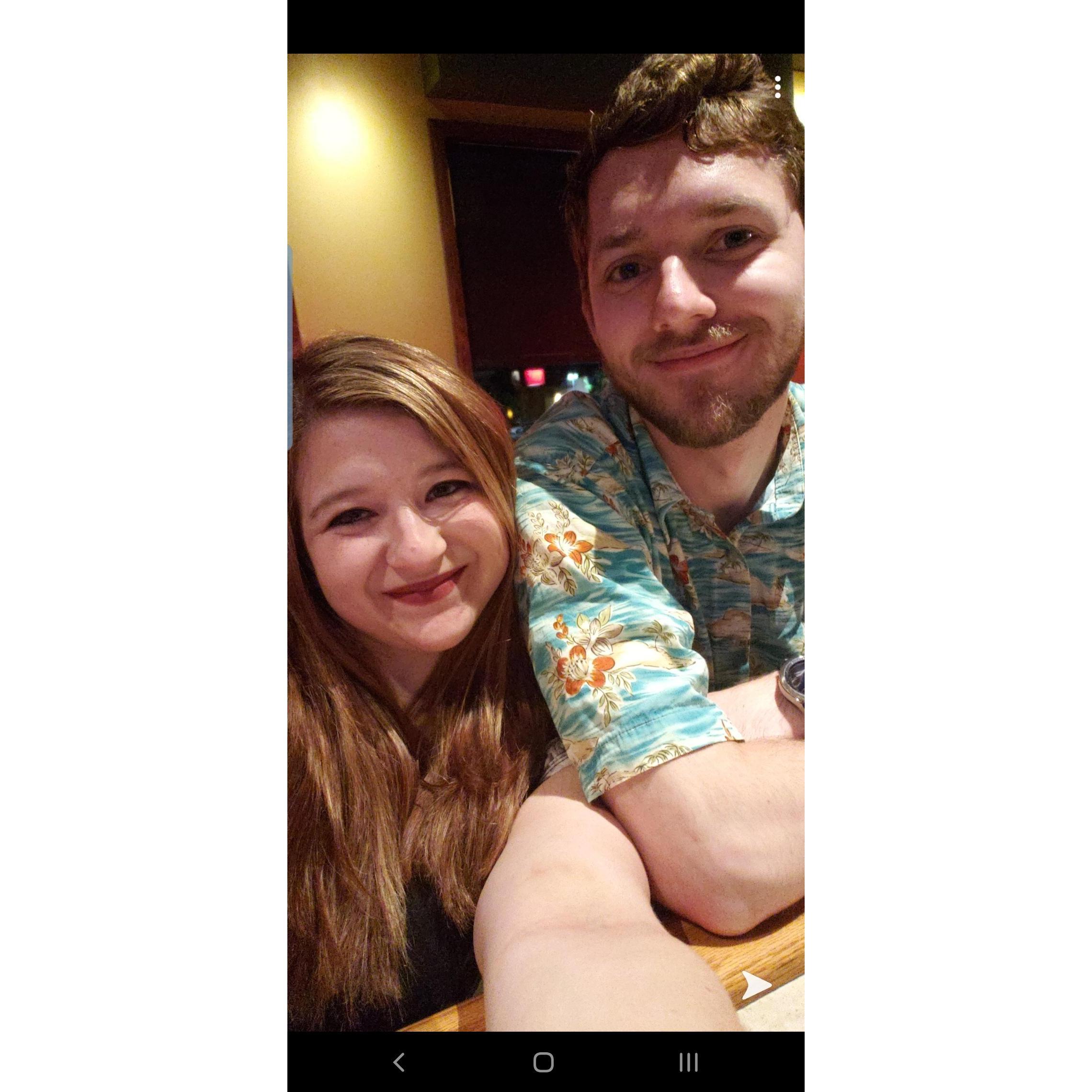 Our first picture together ever taken.