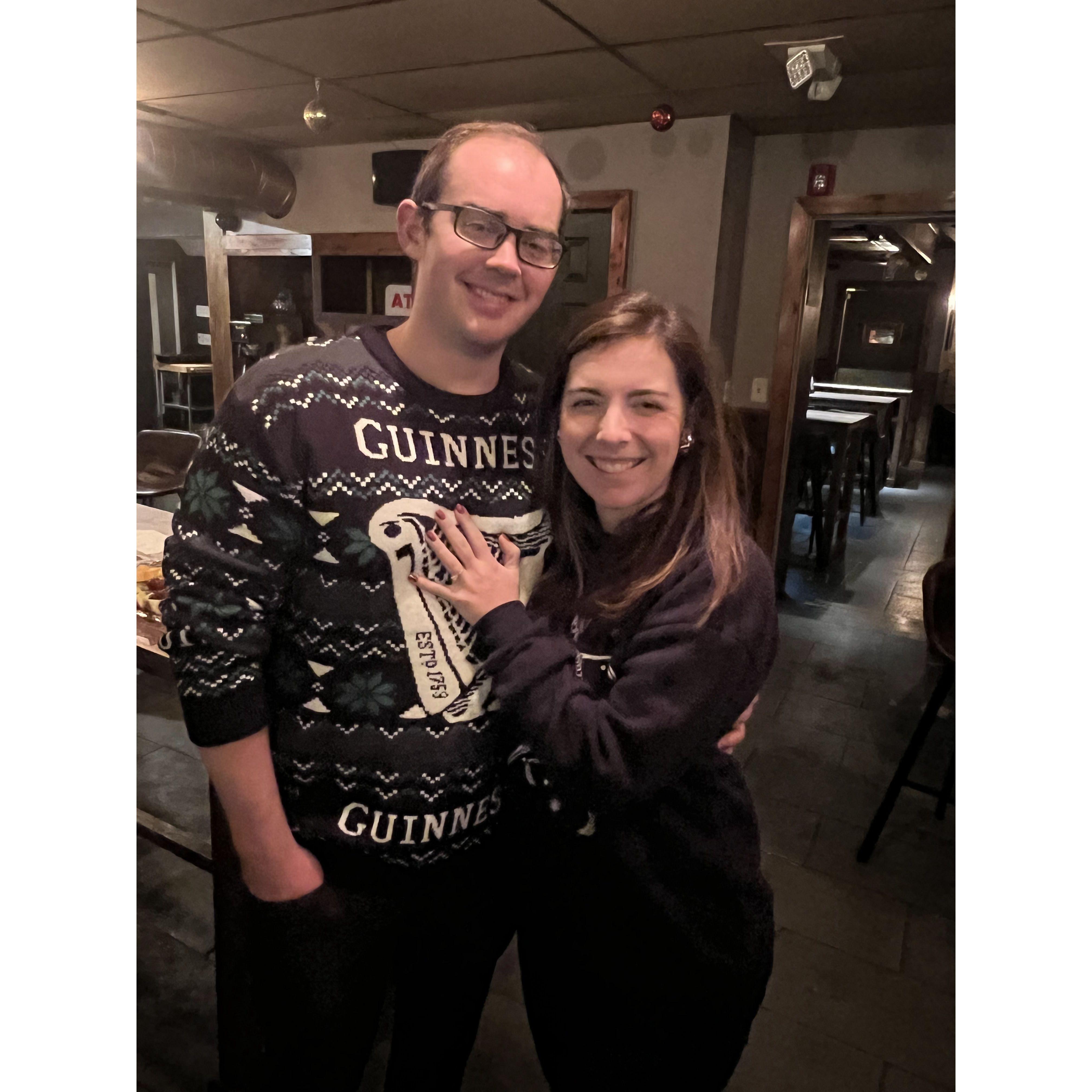 The Night After we got Engaged! Santa Speedo Sprint in Albany, December 2023