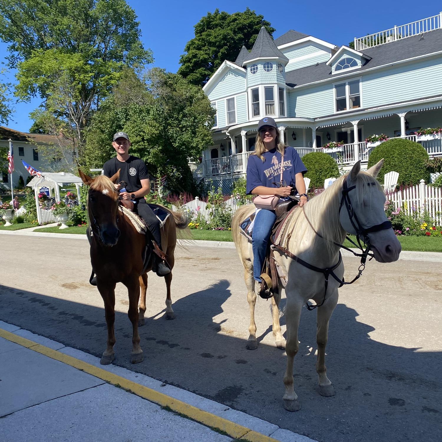 Horseback riding on Mackinac! 🐴