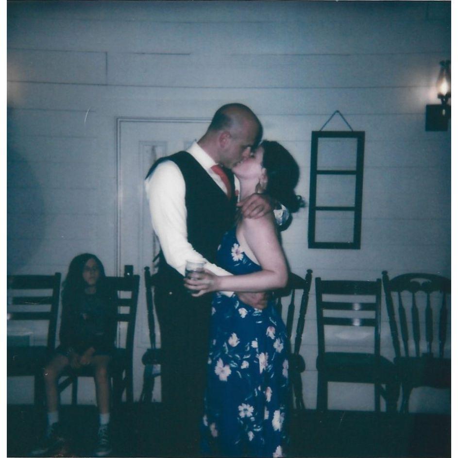 Our favorite photo with each other snapped on a polaroid :)