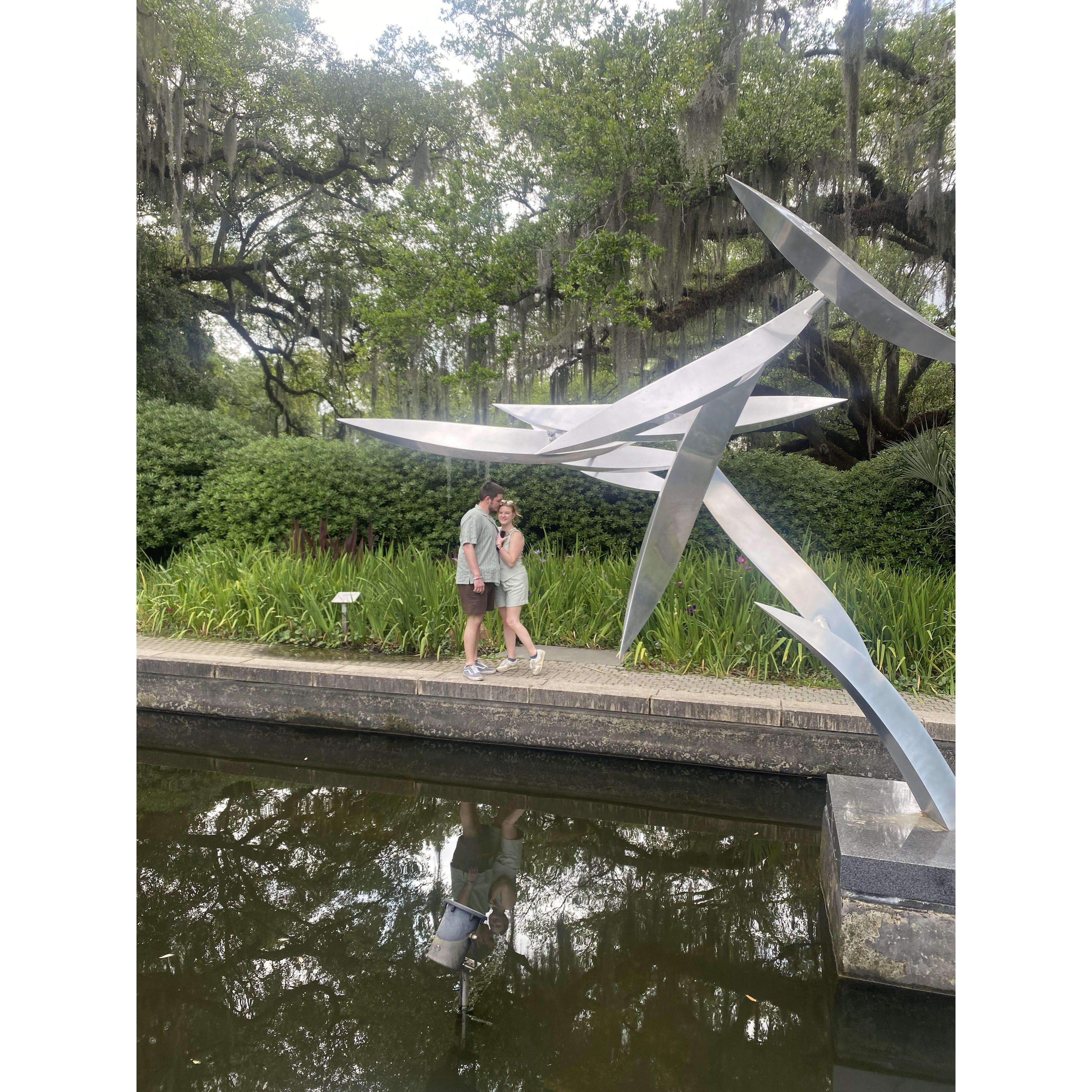 This was taken minutes before Steven proposed in New Orleans... At this point in the trip Jamie convinced herself that Steven was NOT proposing. Jokes on her!