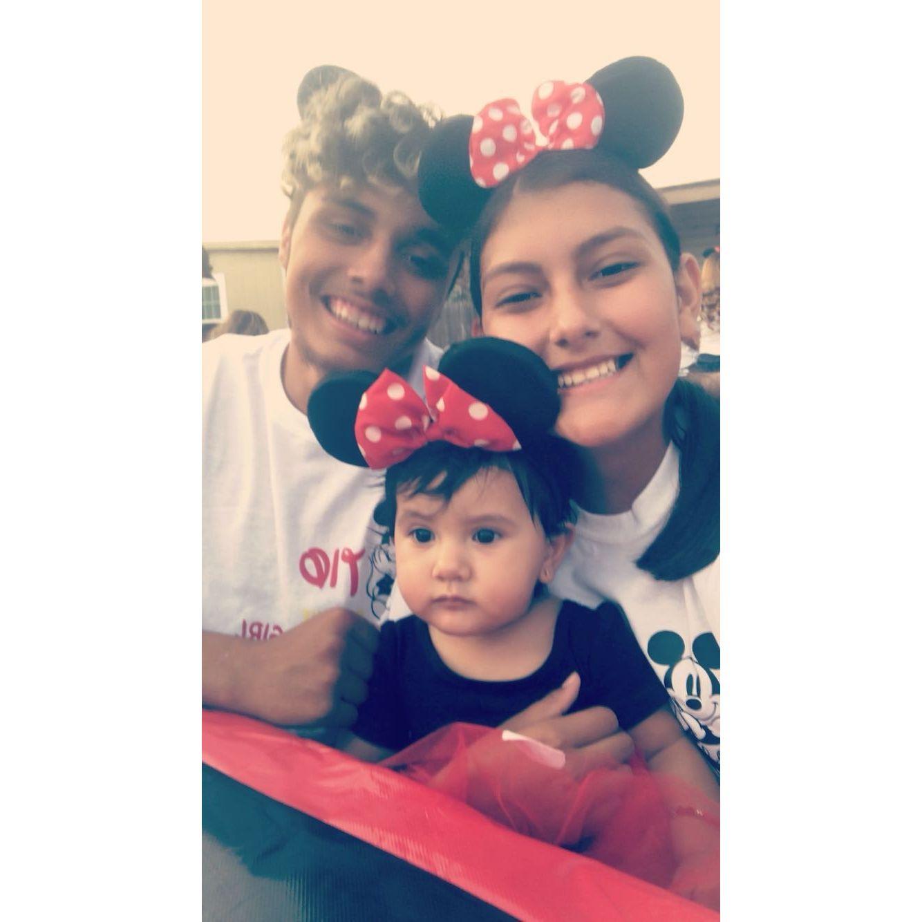 At our nieces first birthday!