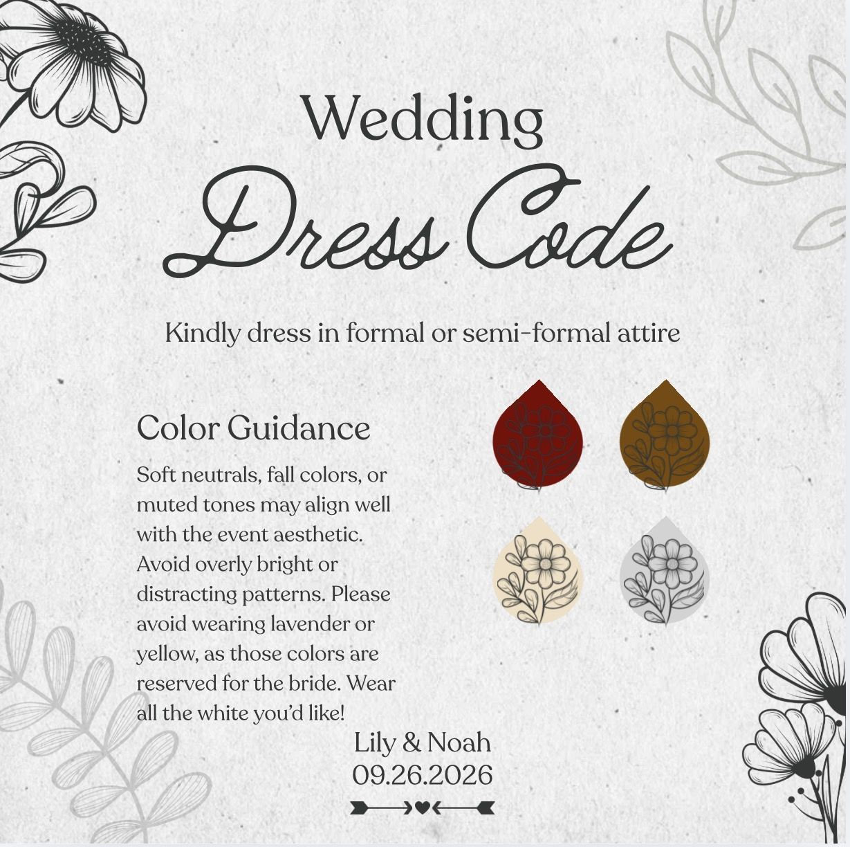 The Wedding Website of Lily Harmon and Noah Marks