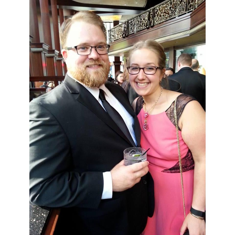 Drinks at Del Frisco's before the Tonys