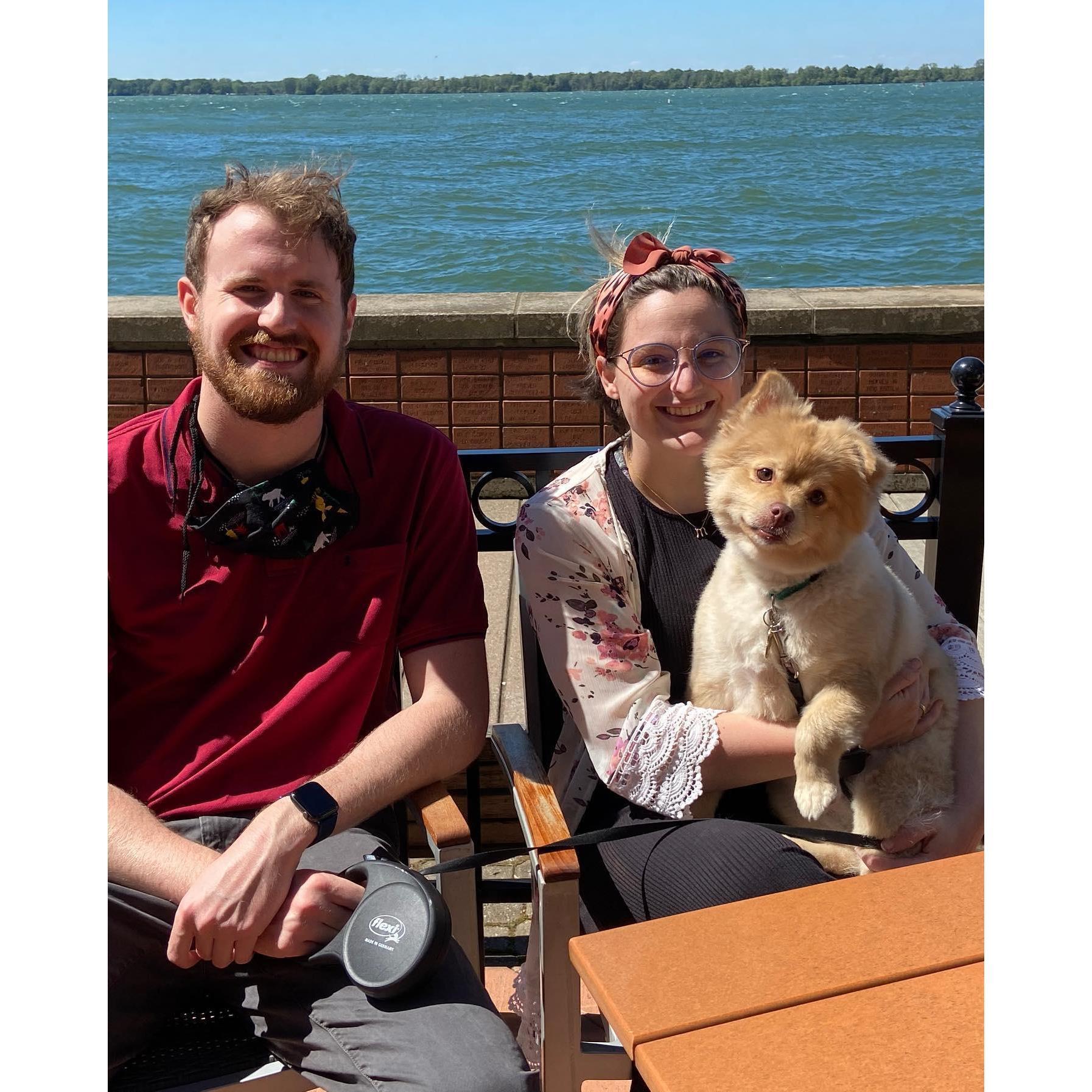 First time meeting my parents when they visited Erie
