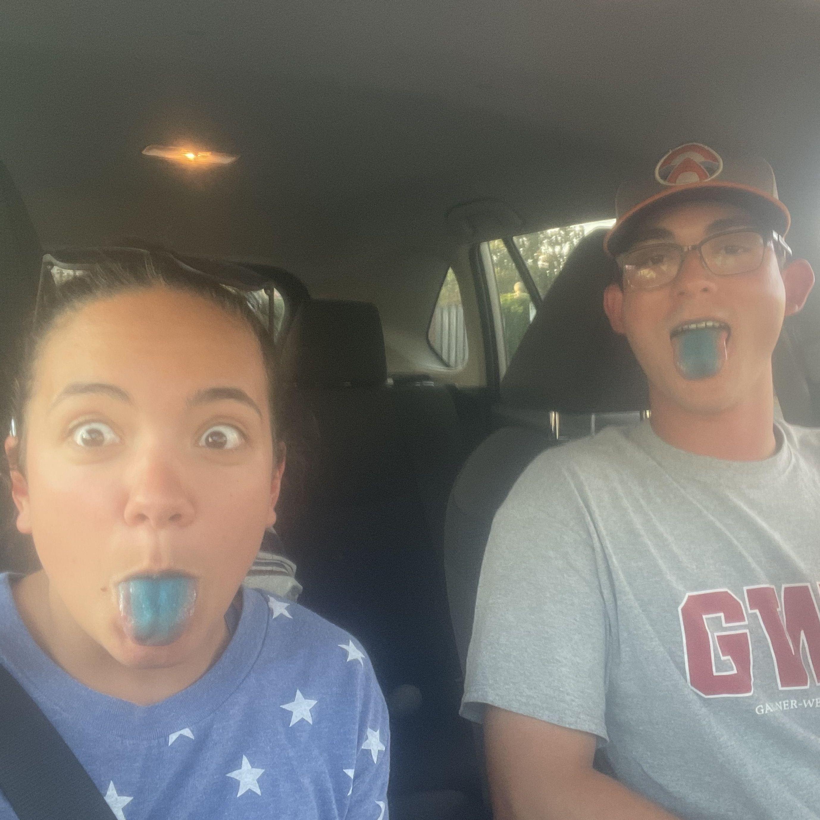 A year and a half later... Our second first date! We went to pelicans and then watched fireworks on the golfcourse where Robert ended up proposing!